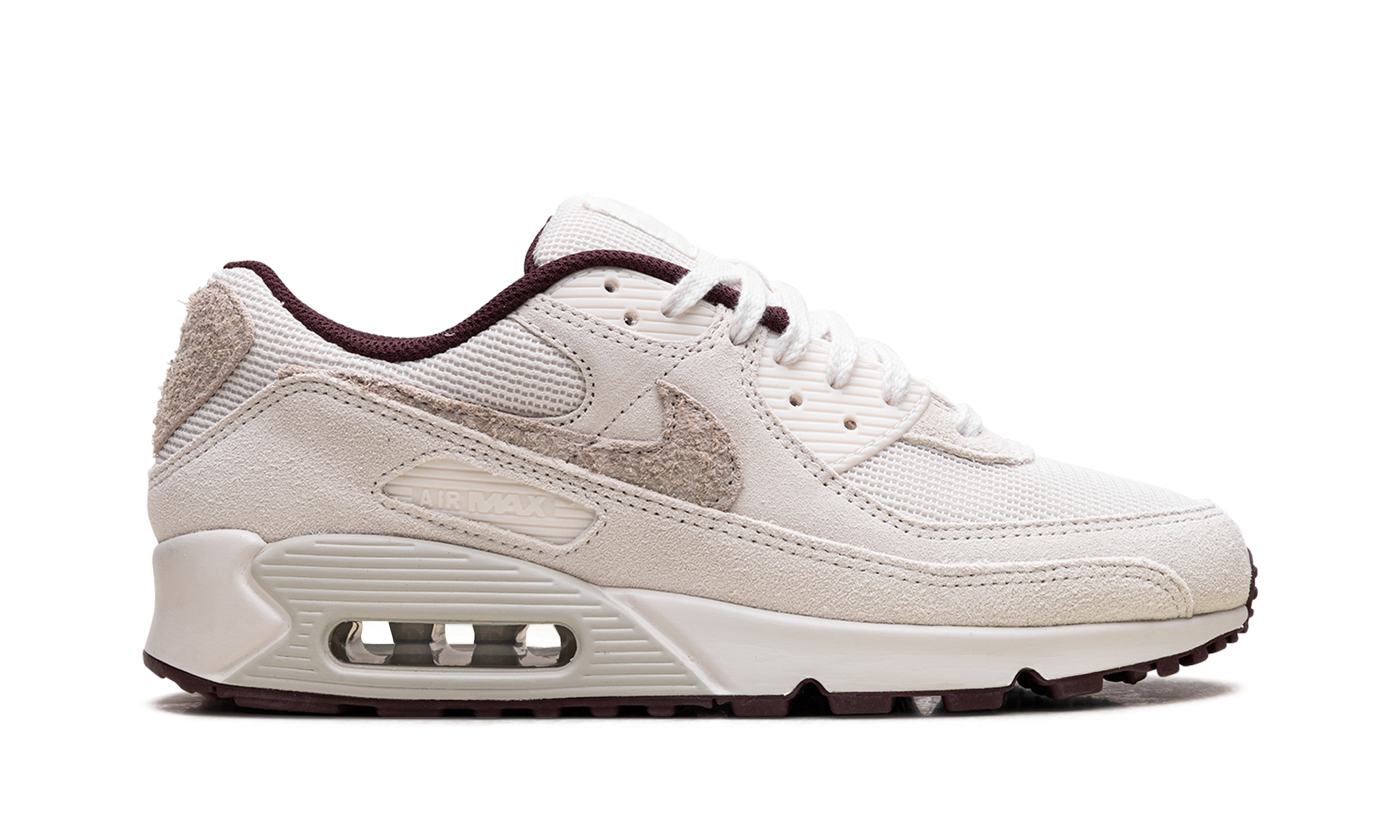 nike air max 90 sail burgundy crush+HQ1712-001+right view