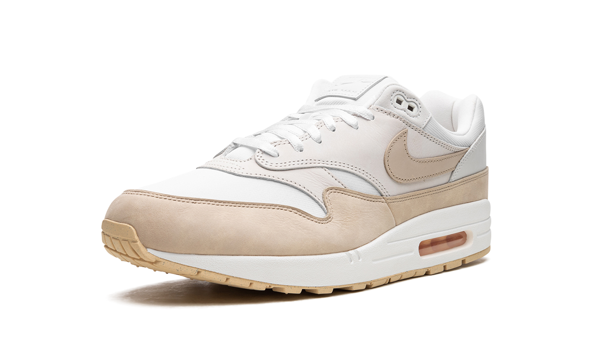 nike air max 1 premium sanddrift women s+FB5060-100+left diagnol single view