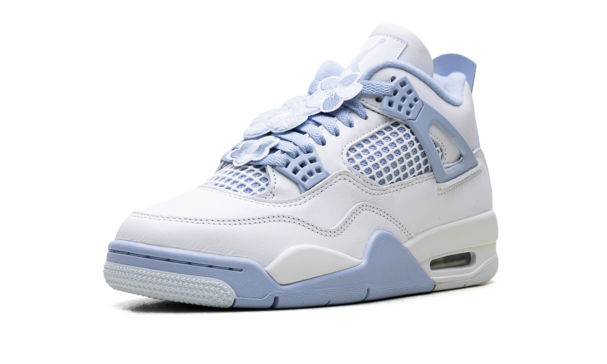 jordan 4 retro forget me not women s+HV0823-100+left diagnol single view