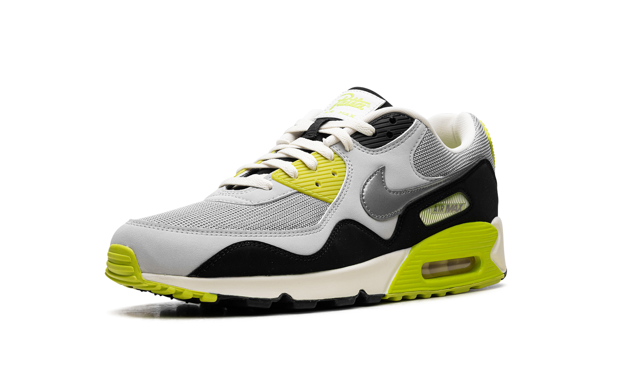 nike air max 90 sp patta waves cyber+HF8814-001+left diagnol single view