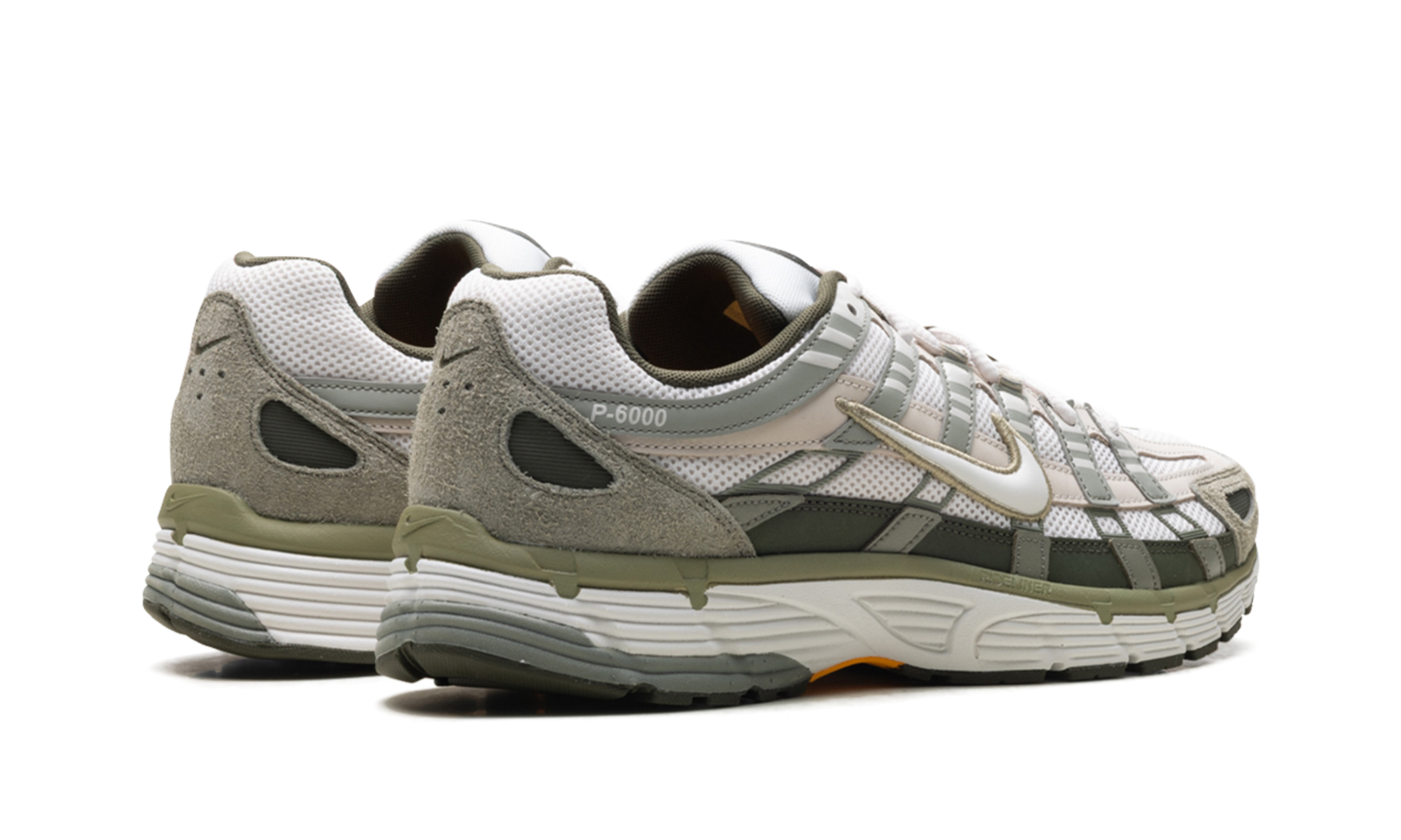 nike p 6000 light army cargo khaki+IH0246-320+diagnol right behind view