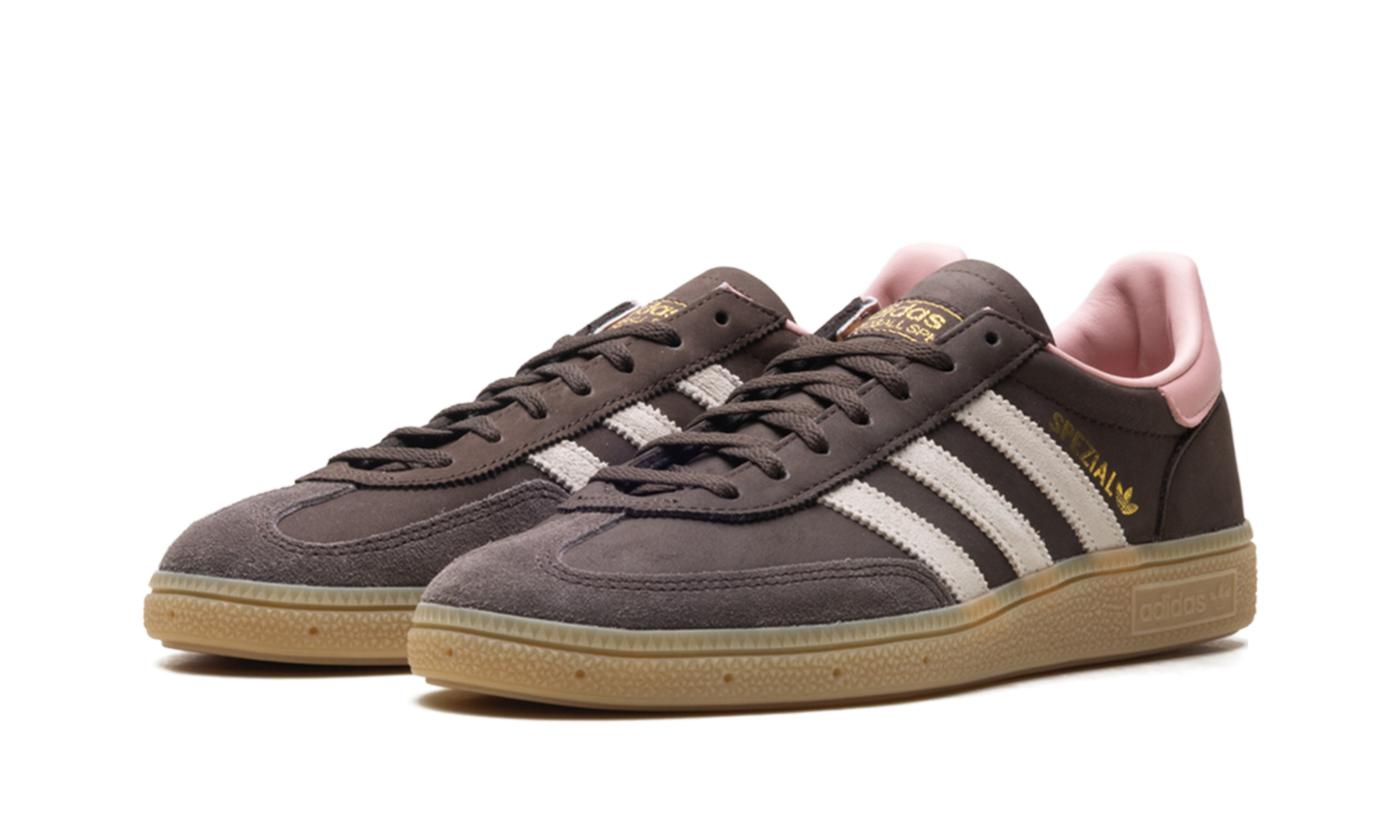 adidas handball spezial dark brown wonder mauve womens+JR0852+diagnol left view