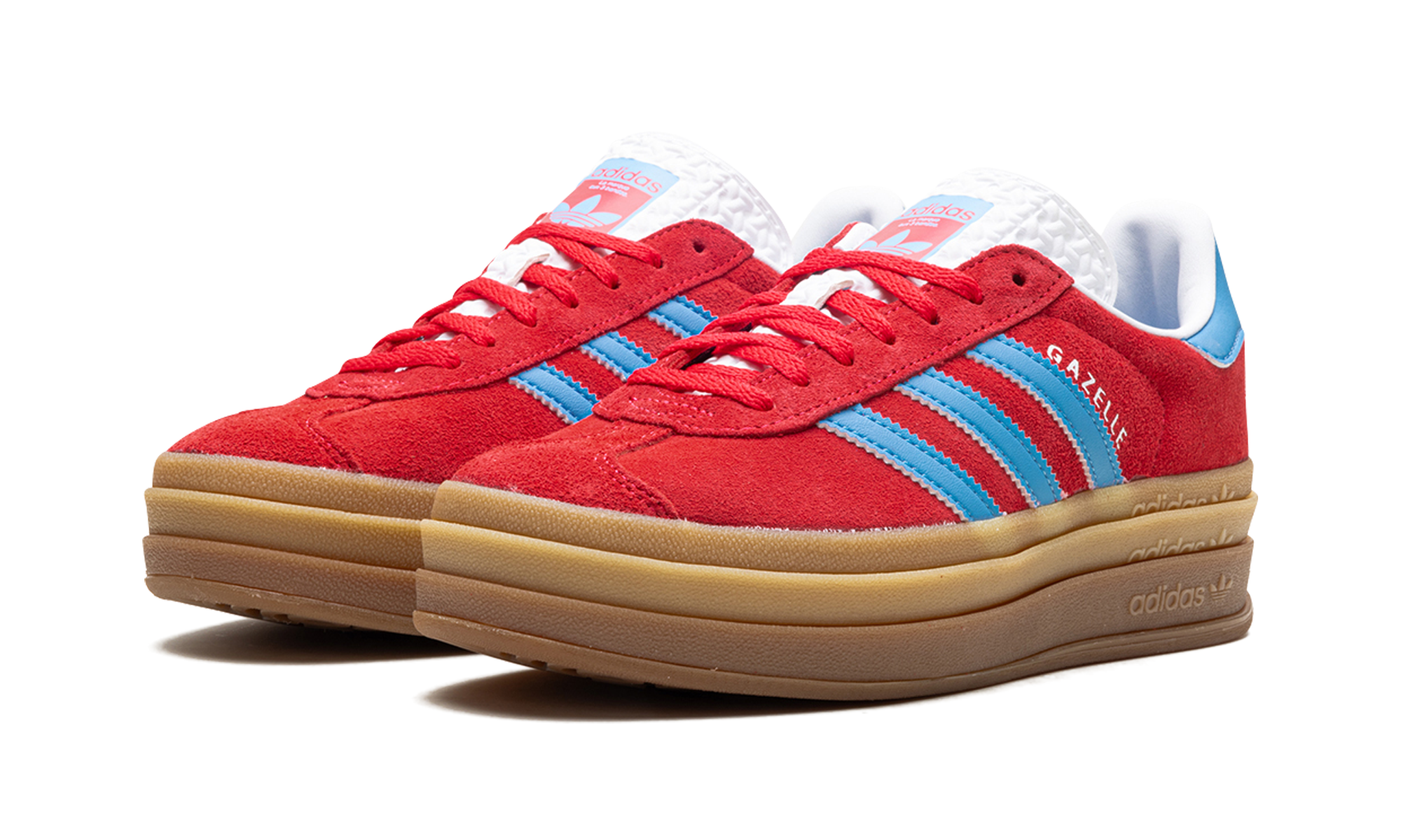 adidas gazelle bold active pink blue burst women s+IE0421+diagnol left view