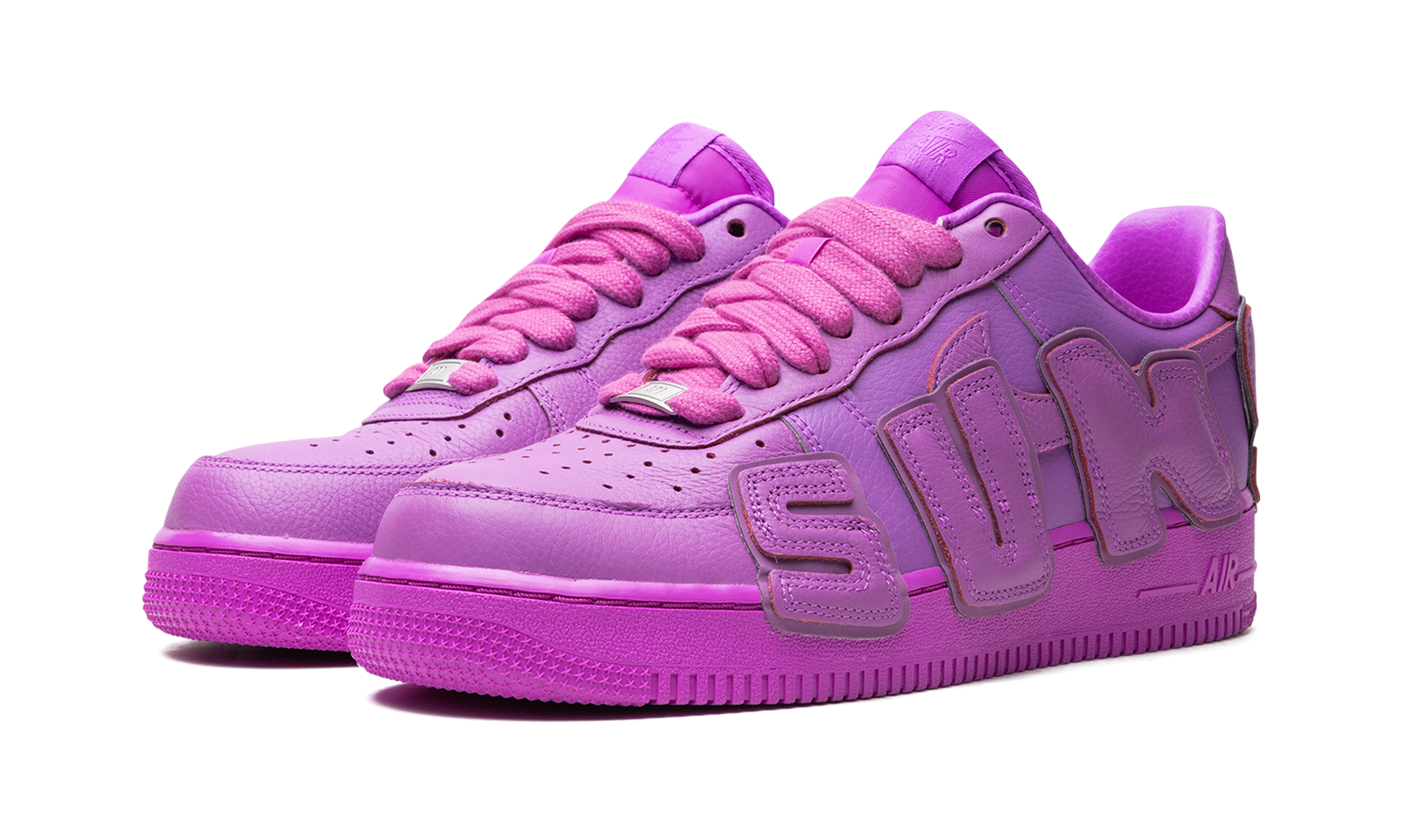 nike air force 1 low cactus plant flea market fuchsia dream+FQ7069-500+diagnol left view