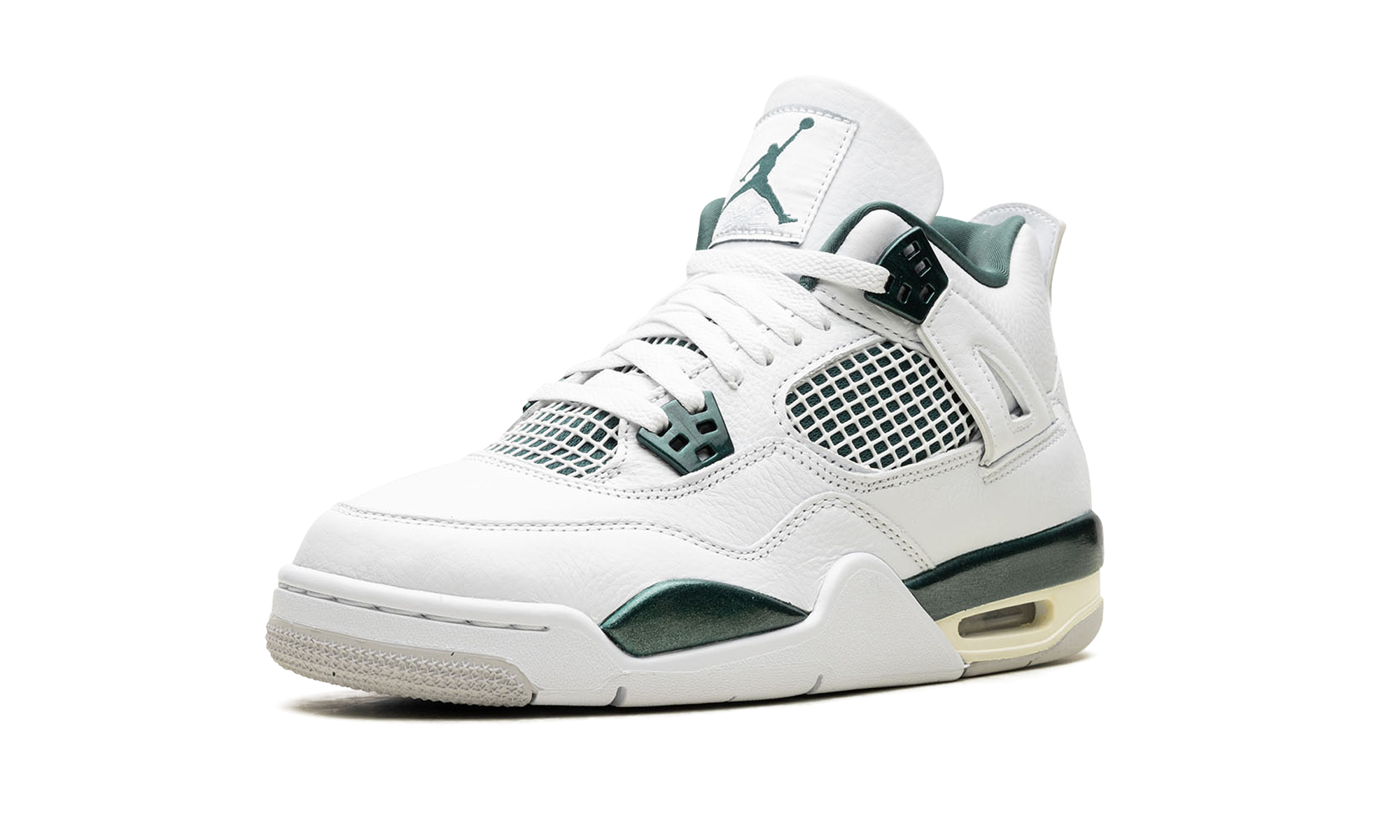 jordan 4 retro oxidized green gs+FQ8213-103+left diagnol single view