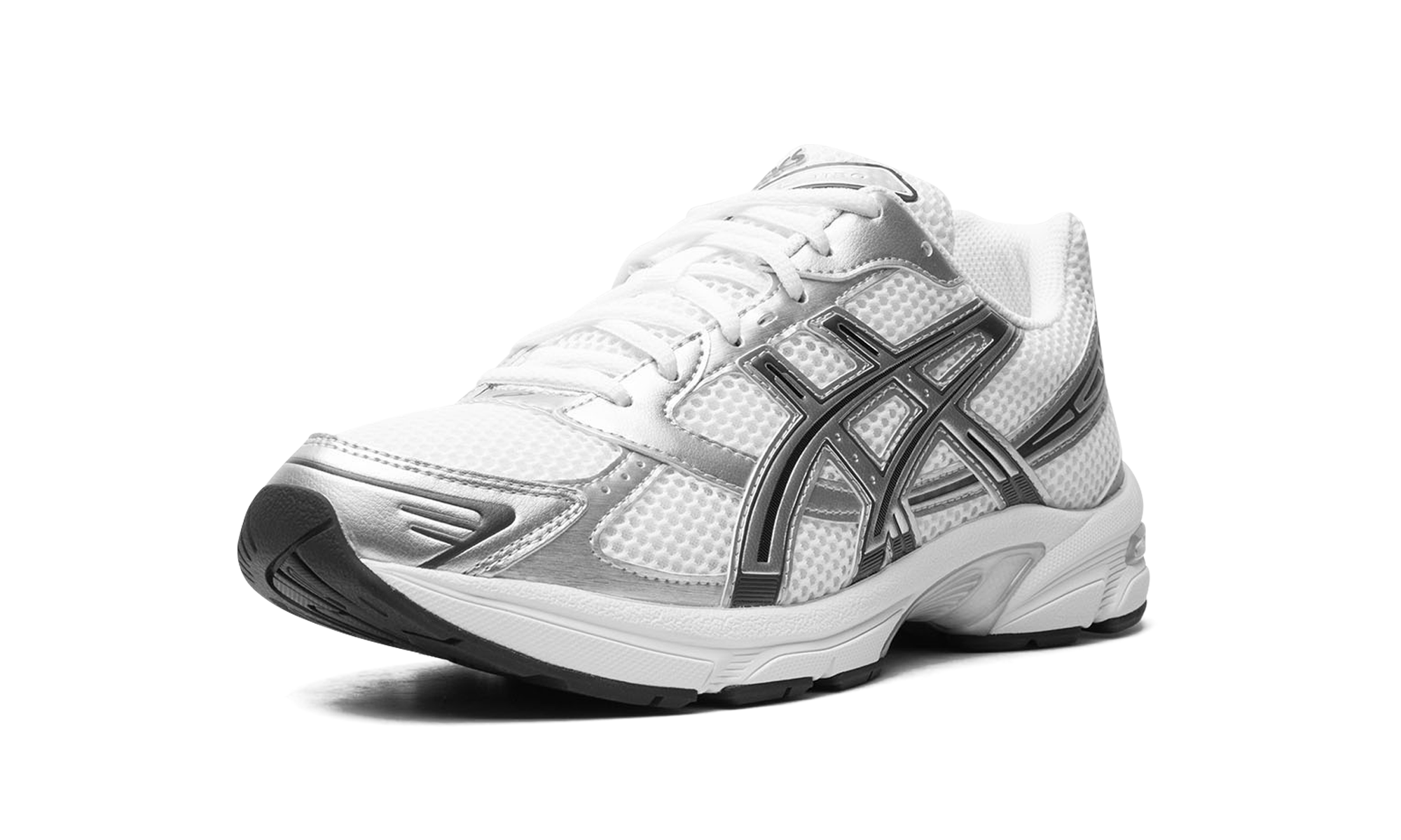 asics gel 1130 white pure silver+1201B020-100+left diagnol single view