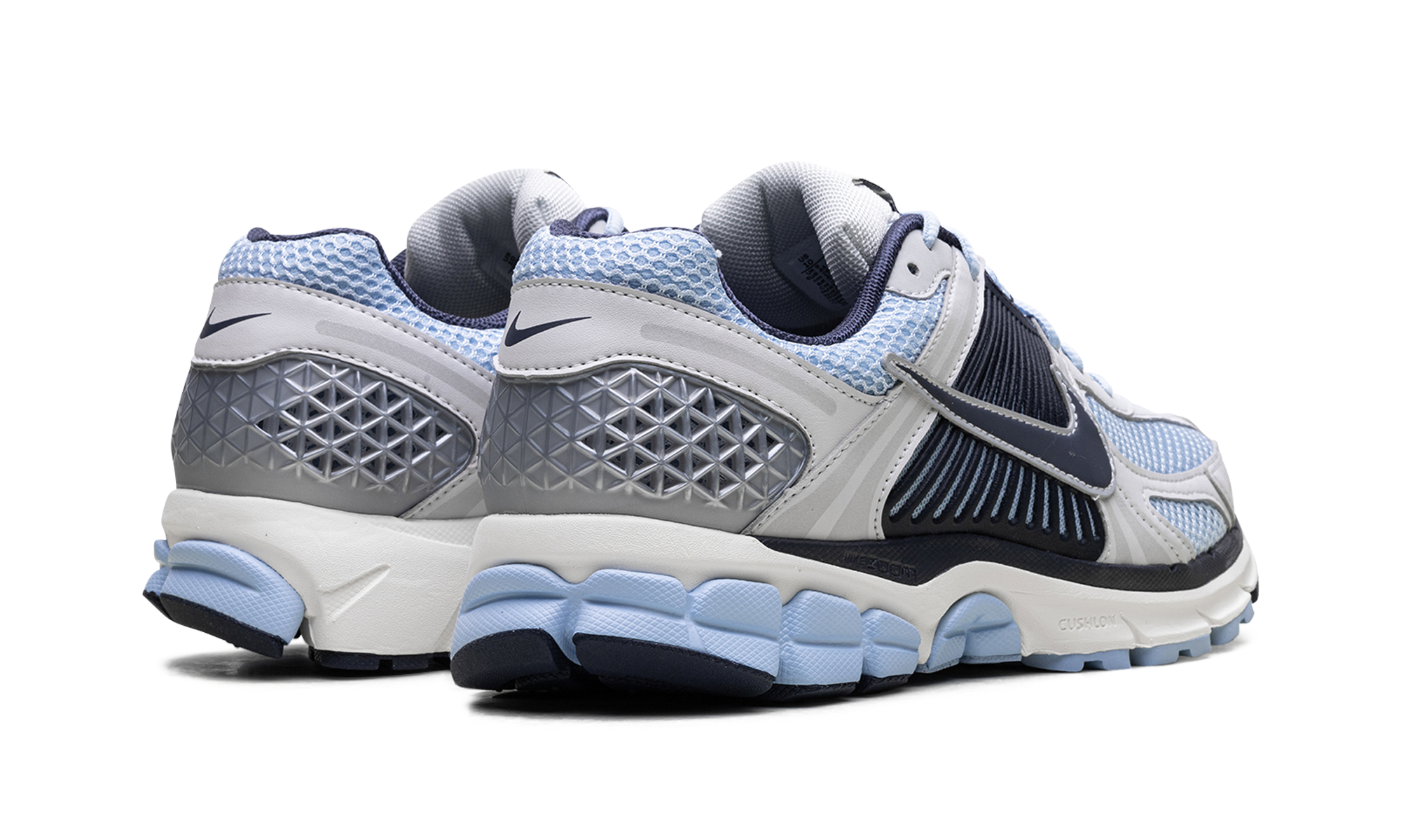 nike zoom vomero 5 psychic blue+FB9149-402+diagnol right behind view