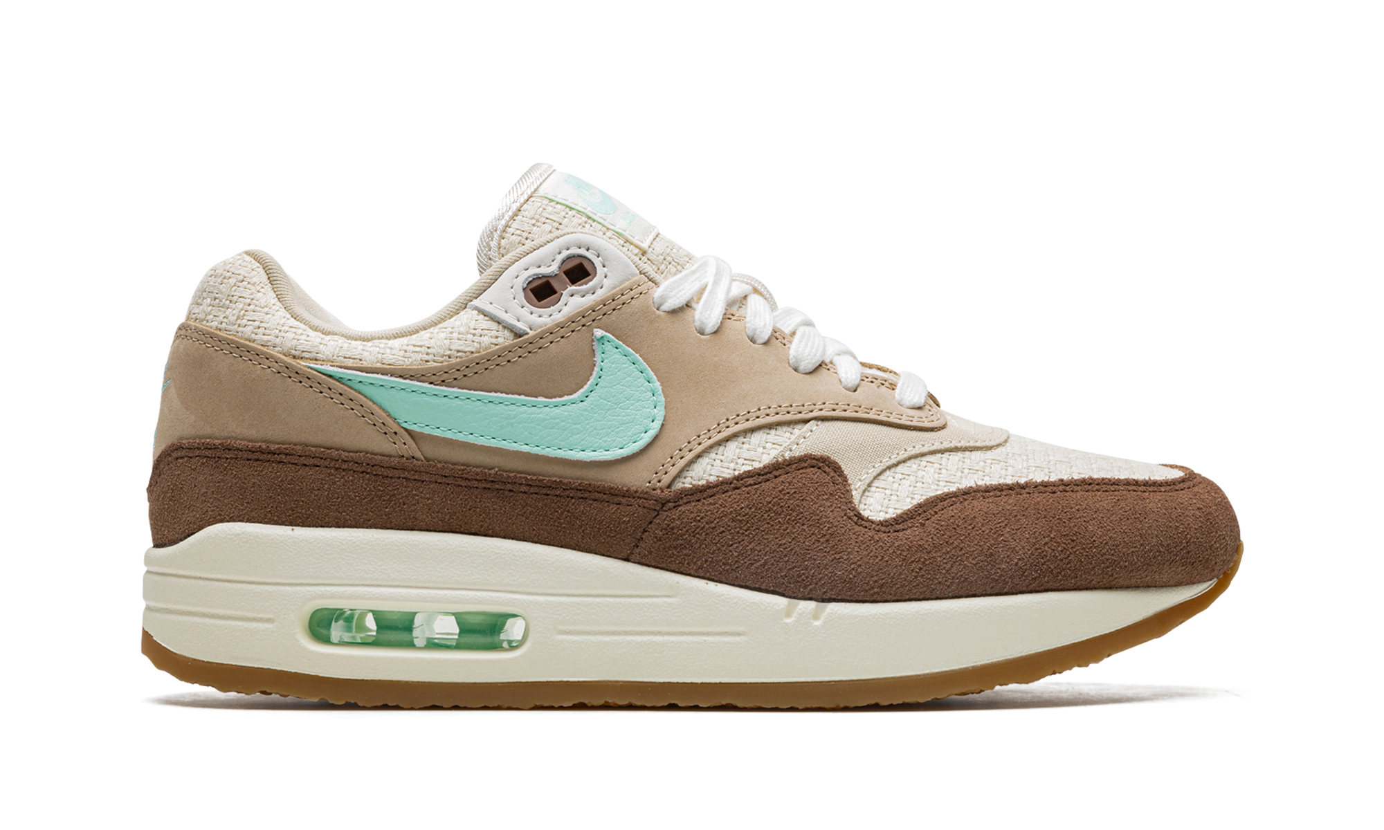 nike air max 1 crepe brown 2022+FD5088-200+diagnol right view