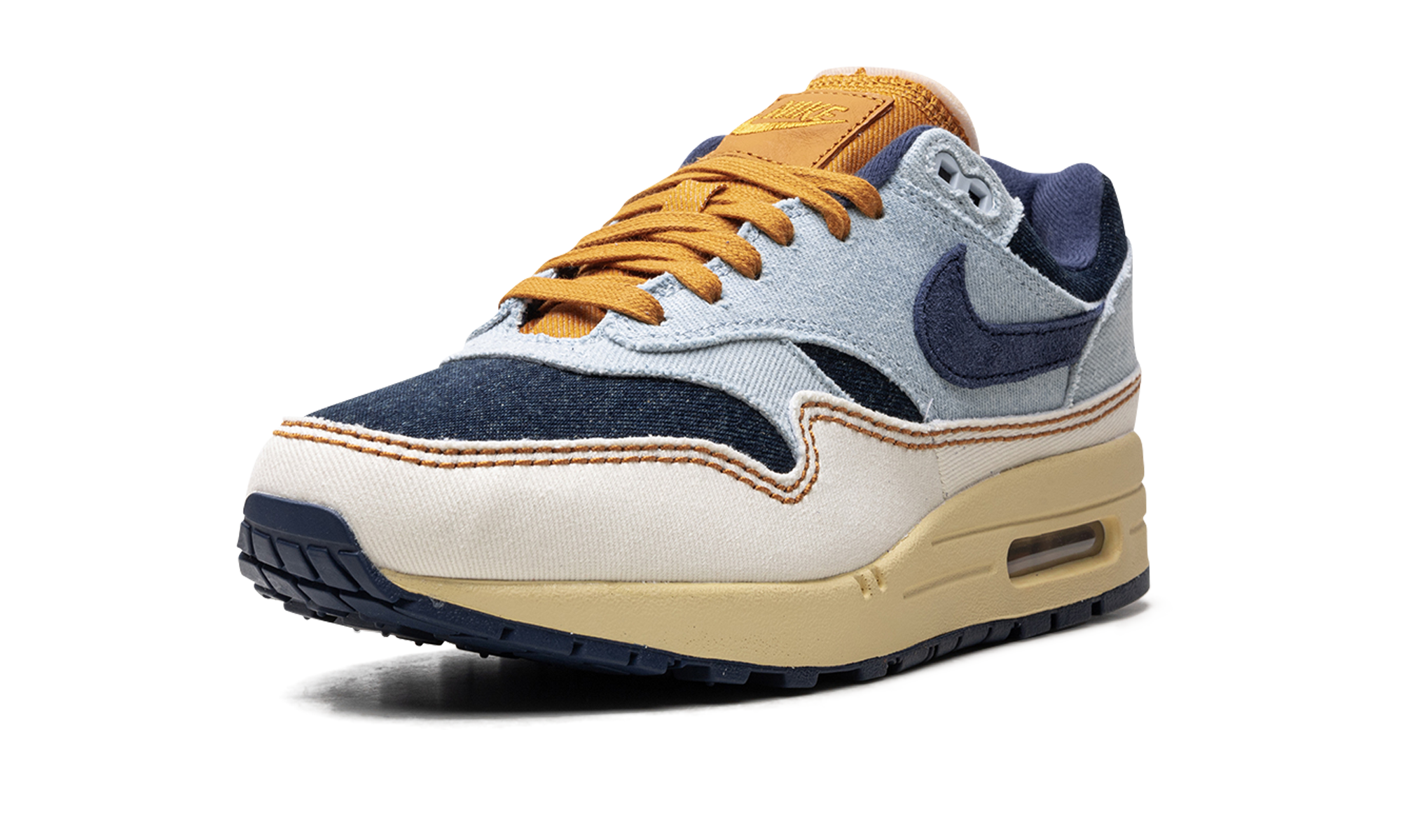 nike air max 1 87 denim aura women s+FQ8900-440+left diagnol single view