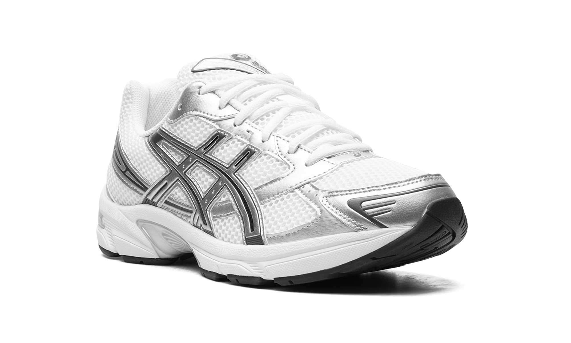 asics gel 1130 white pure silver+1201B020-100+diagnol right view