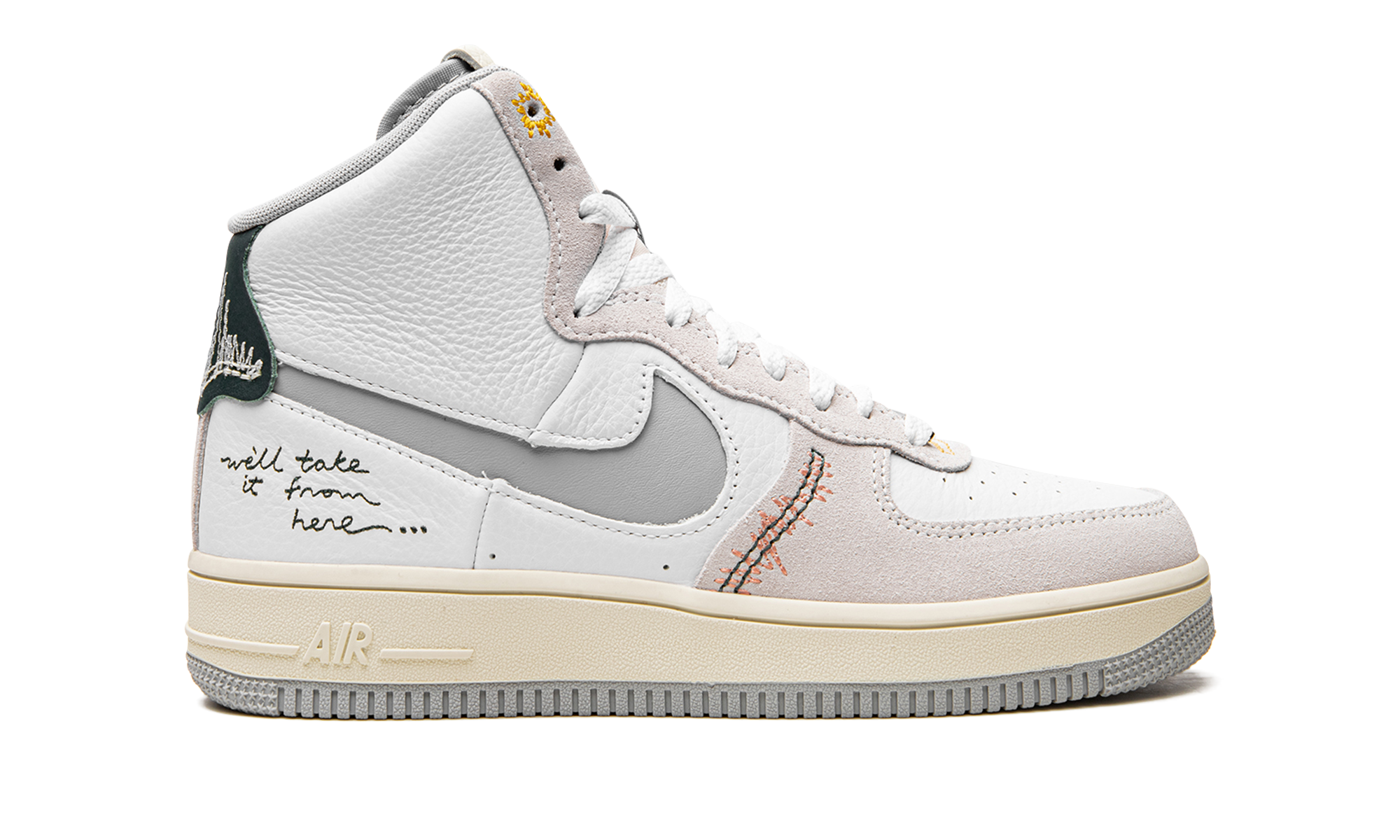 nike air force 1 high sculpt we ll take it from here women s+DV2187-100+right view