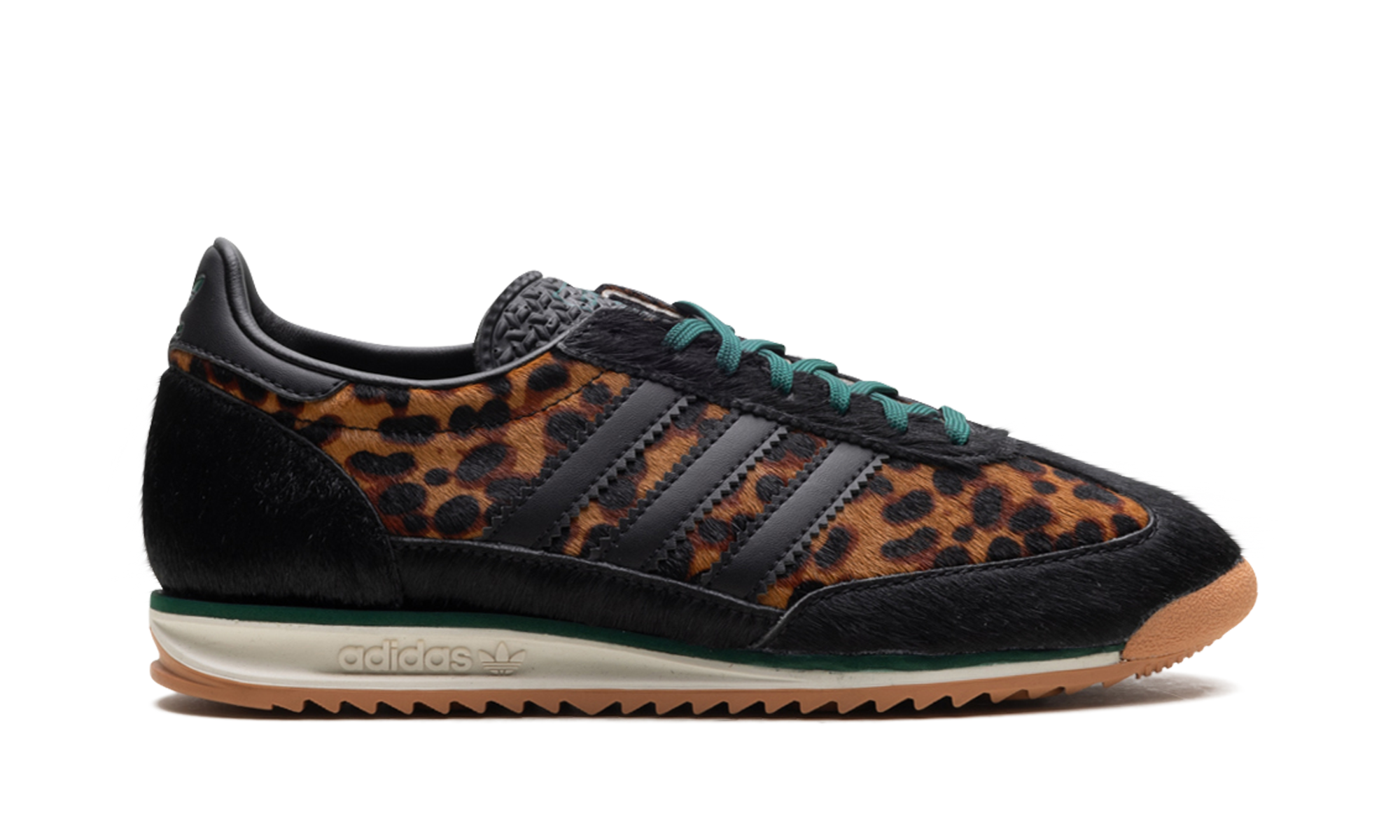 adidas sl 72 og leopard print collegiate green+JI0187+right view
