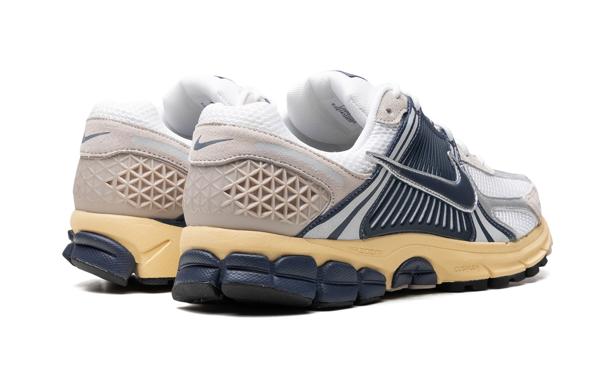 nike zoom vomero 5 thunder blue cream+HF4259-100+diagnol right behind view