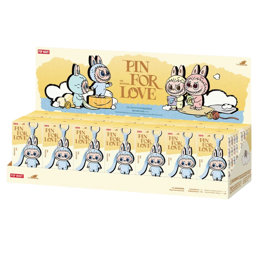 Pop Mart Pop Mart Labubu The Monsters Pin for Love Series Vinyl Plush Pendant A-M (Blind Box)
