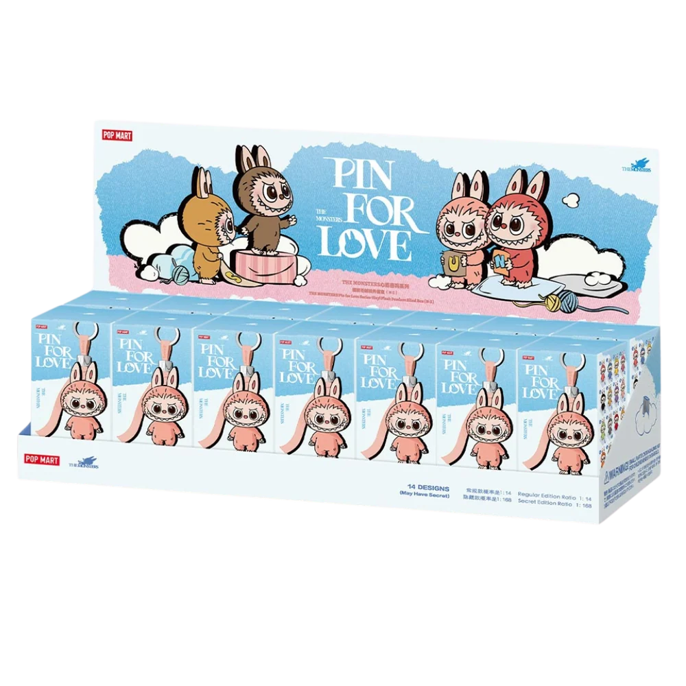 Pop Mart Pop Mart Labubu The Monsters Pin for Love Series Vinyl Plush Pendant N-Z (Blind Box)