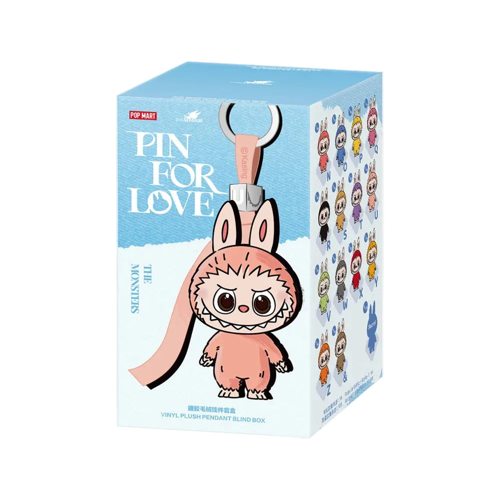 Pop Mart Pop Mart Labubu The Monsters Pin for Love Series Vinyl Plush Pendant N-Z (Blind Box)