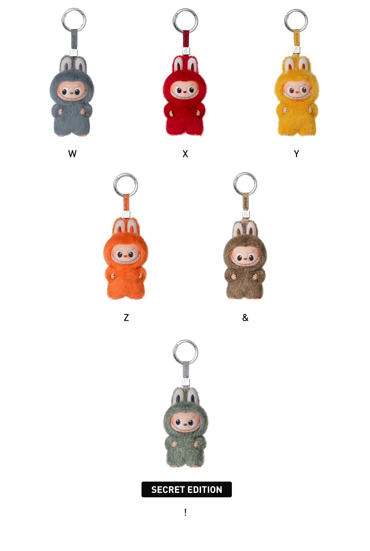 Pop Mart Labubu The Monsters Pin for Love Series Vinyl Plush Pendant N-Z (Blind Box)