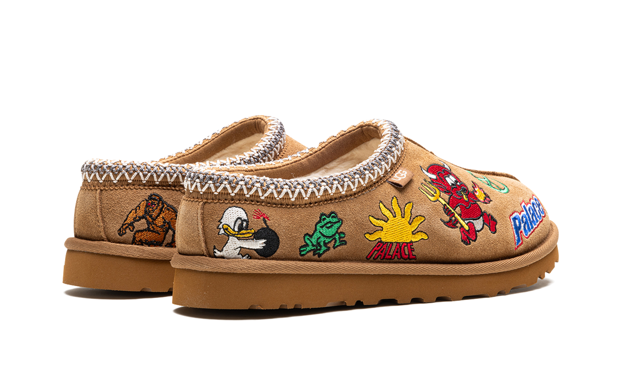 ugg tasman slipper palace chestnut+1157290-CHE+diagnol right behind view