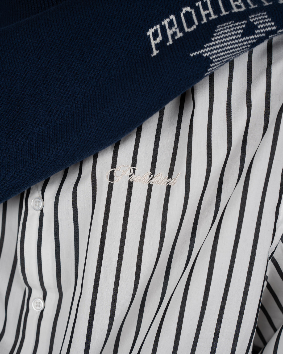 Prohibited Reverse Dress Shirt White
