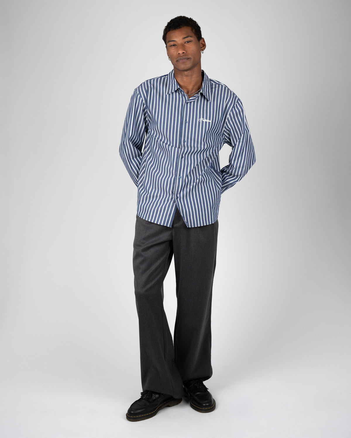Prohibited Reverse Dress Shirt Marine Blue