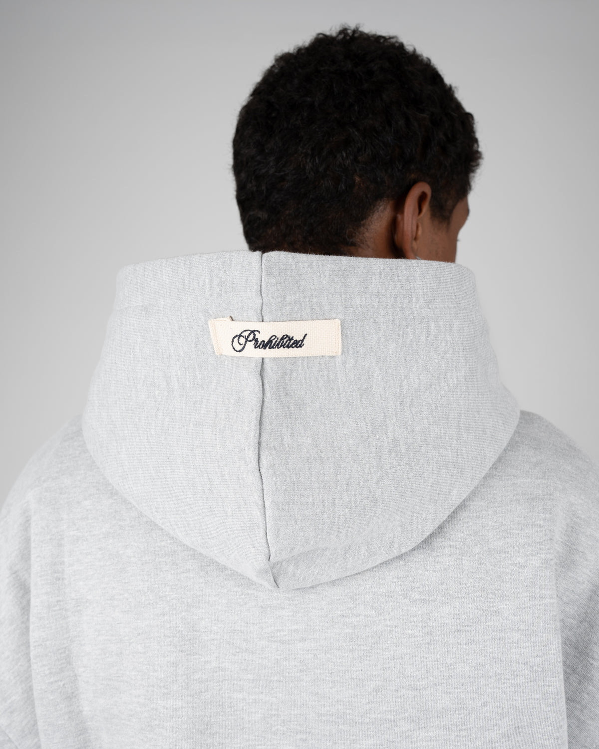 Prohibited Double P Hoodie Grey Melange