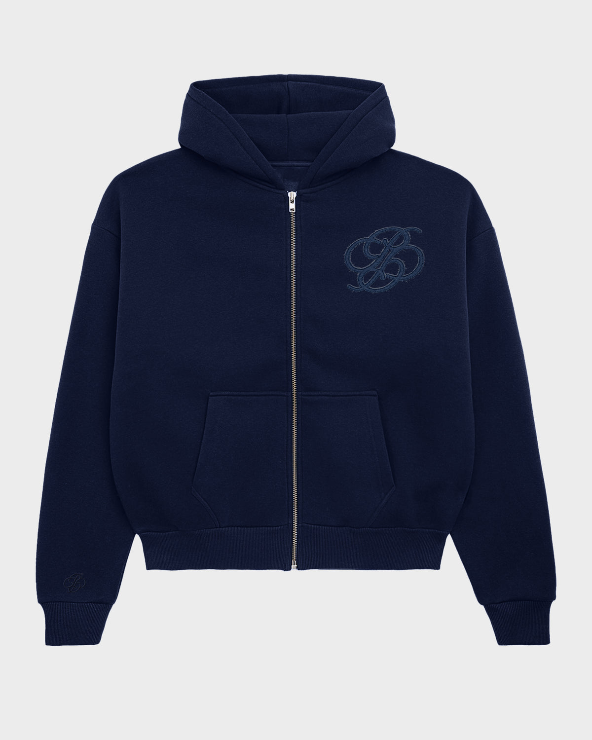 Prohibited College Days Zip-Hoodie Deep Blue