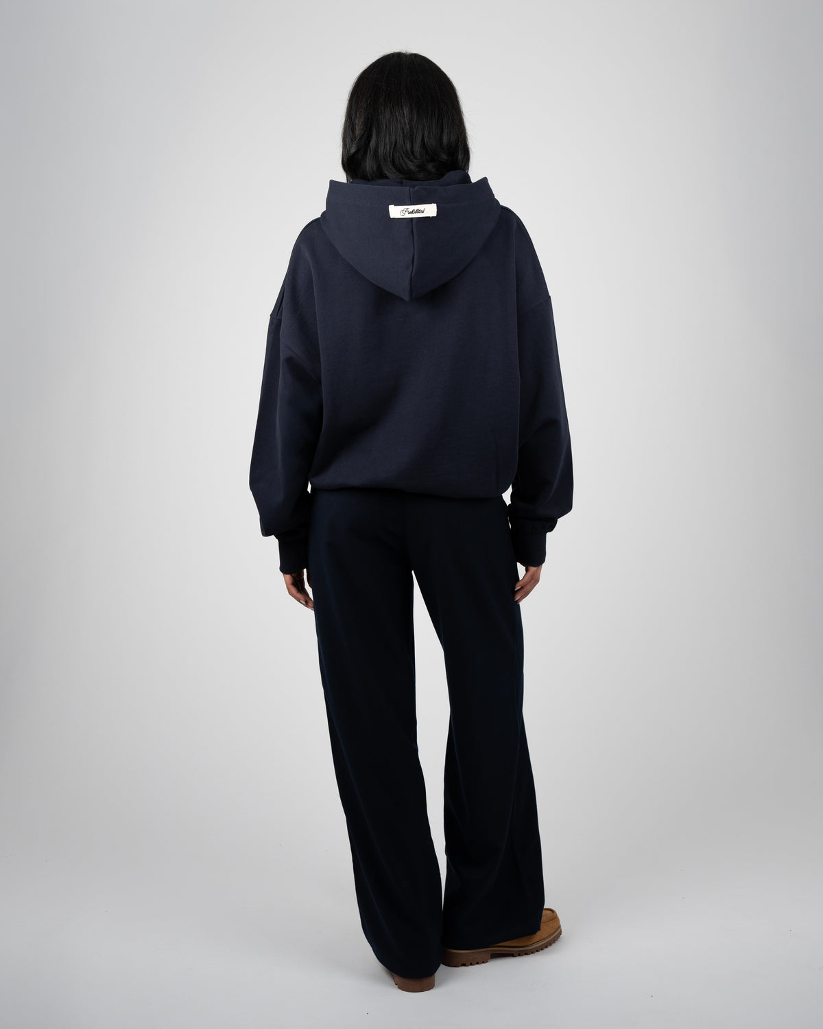 Prohibited College Days Zip-Hoodie Deep Blue
