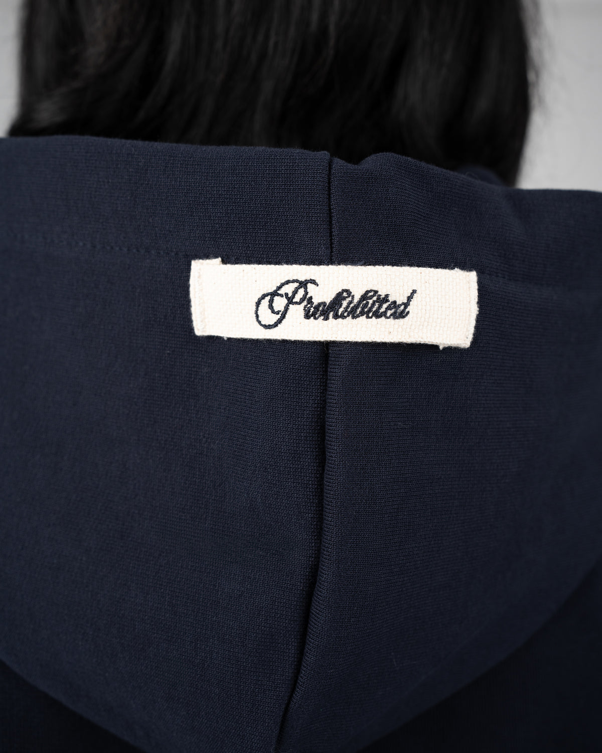 Prohibited College Days Zip-Hoodie Deep Blue