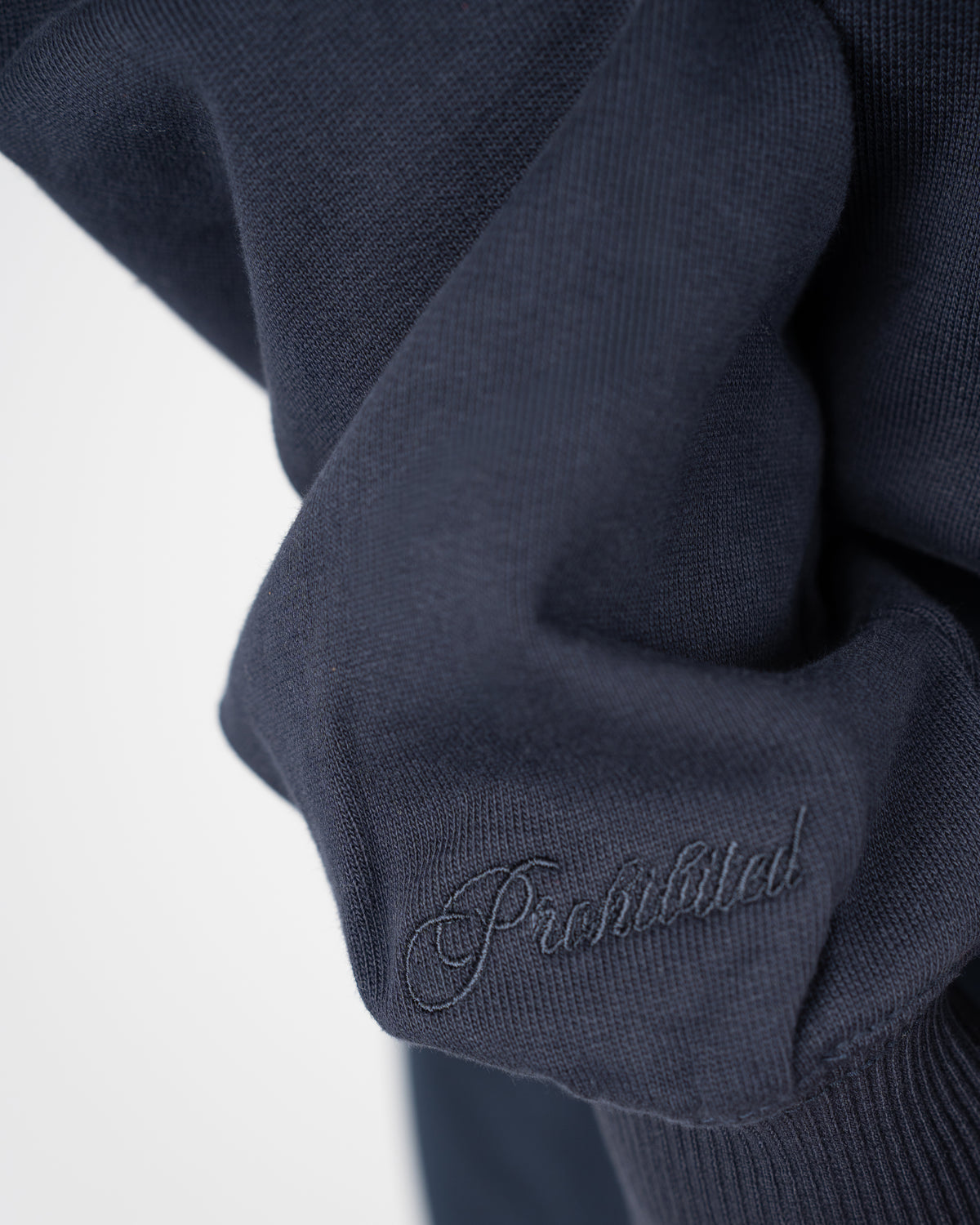 Prohibited College Days Zip-Hoodie Deep Blue