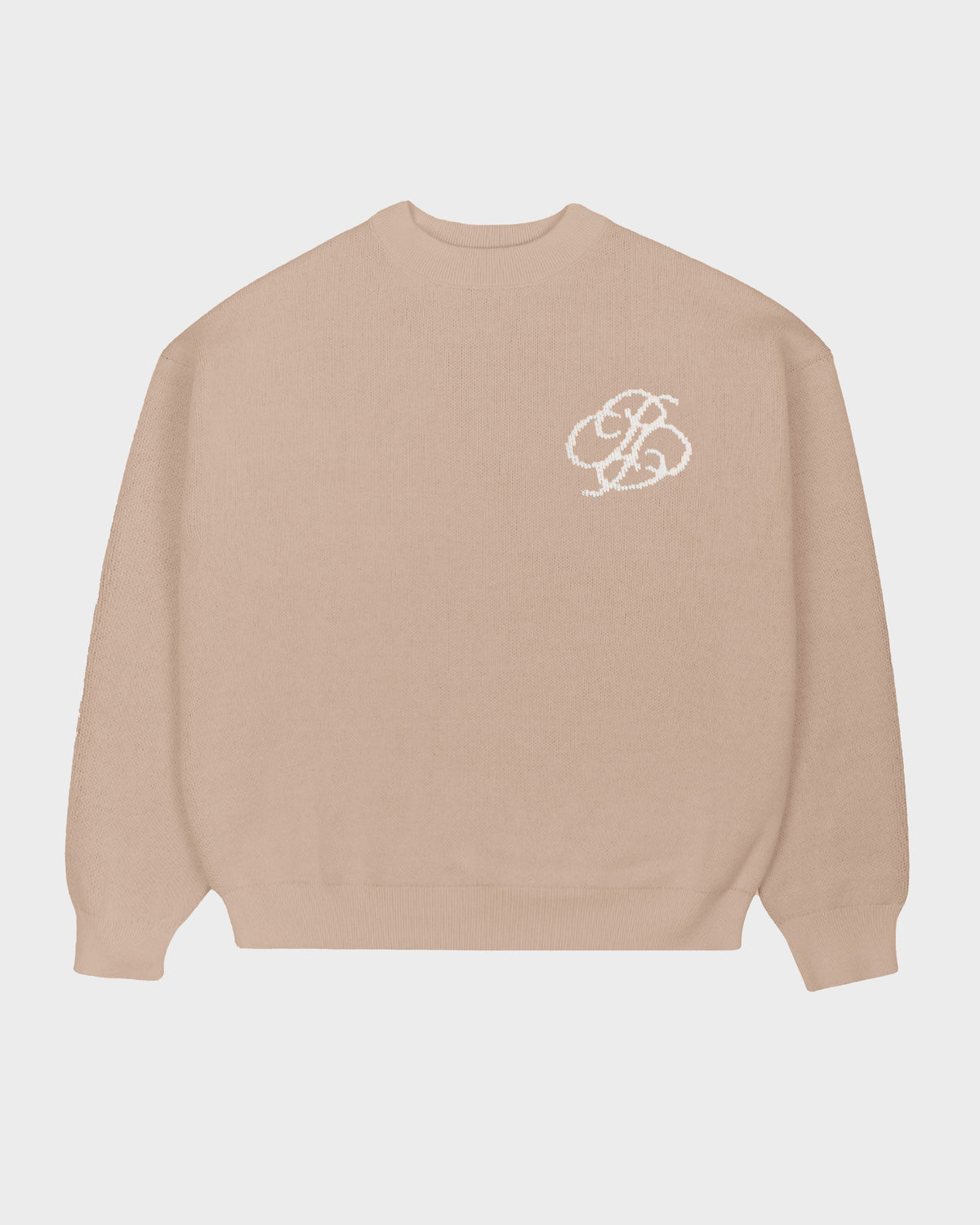 Prohibited Academy Knit Sweater Linen Beige