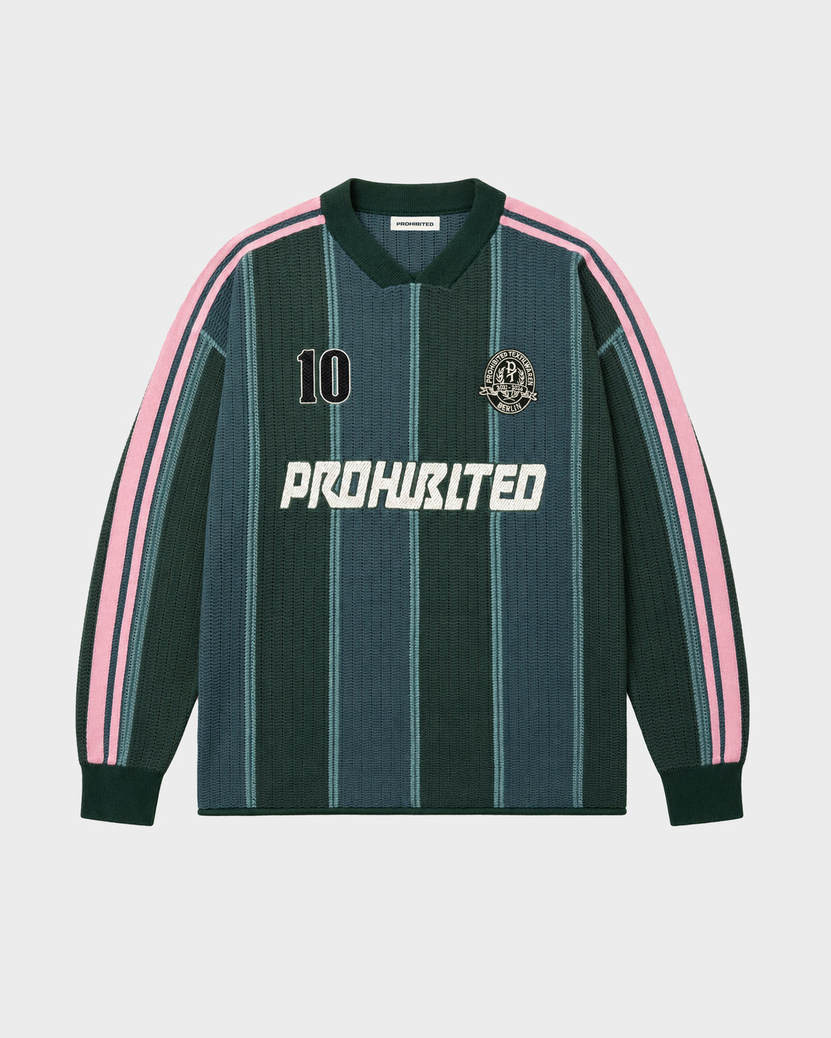 Prohibited Striped Team Knit Trikot Green