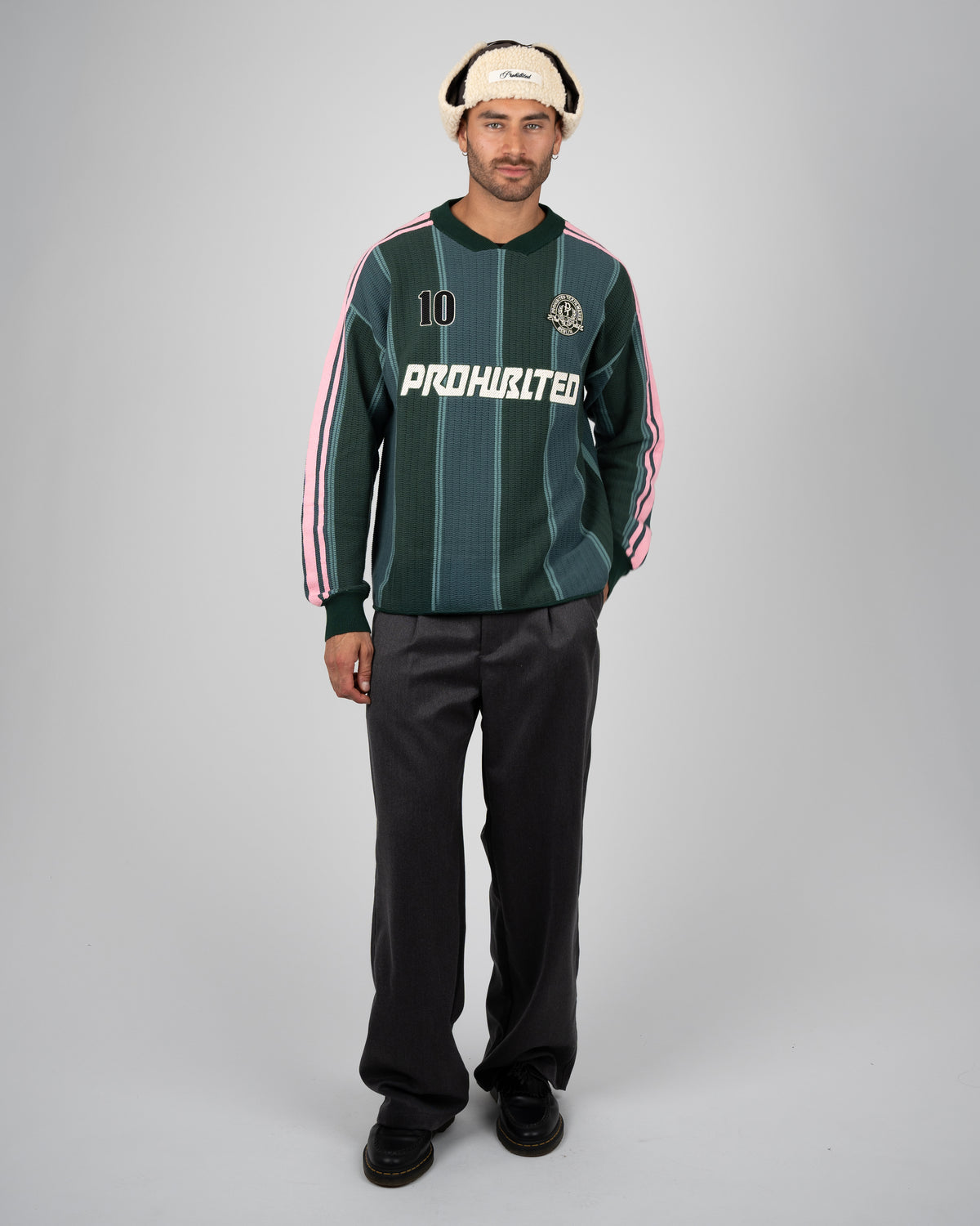 Prohibited Striped Team Knit Trikot Green