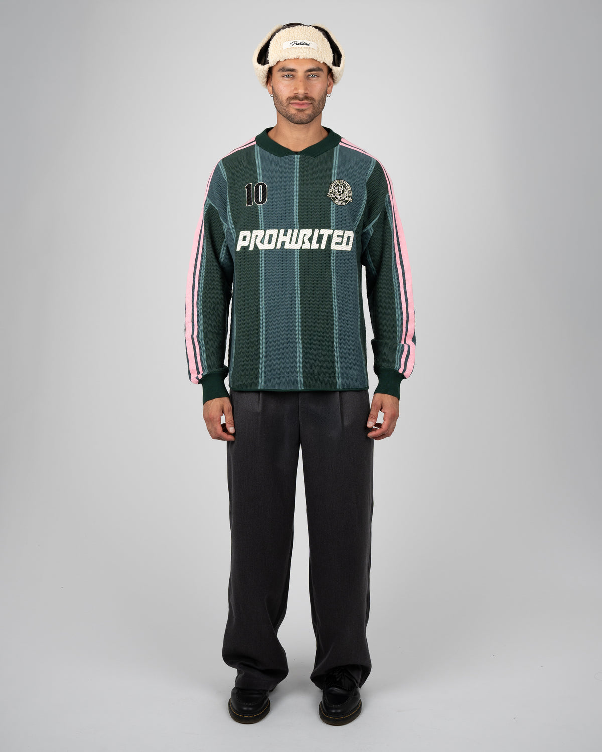 Prohibited Striped Team Knit Trikot Green