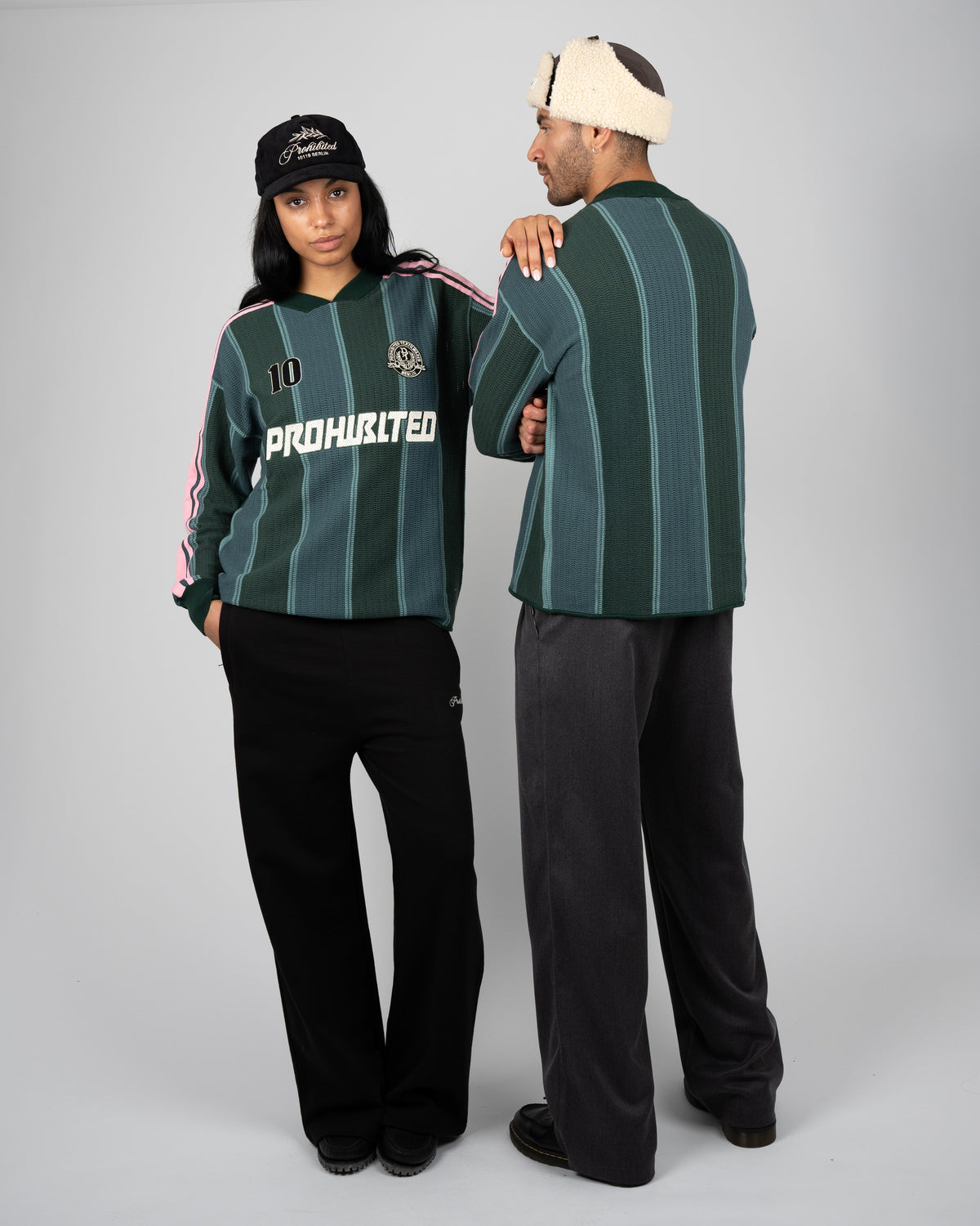 Prohibited Striped Team Knit Trikot Green