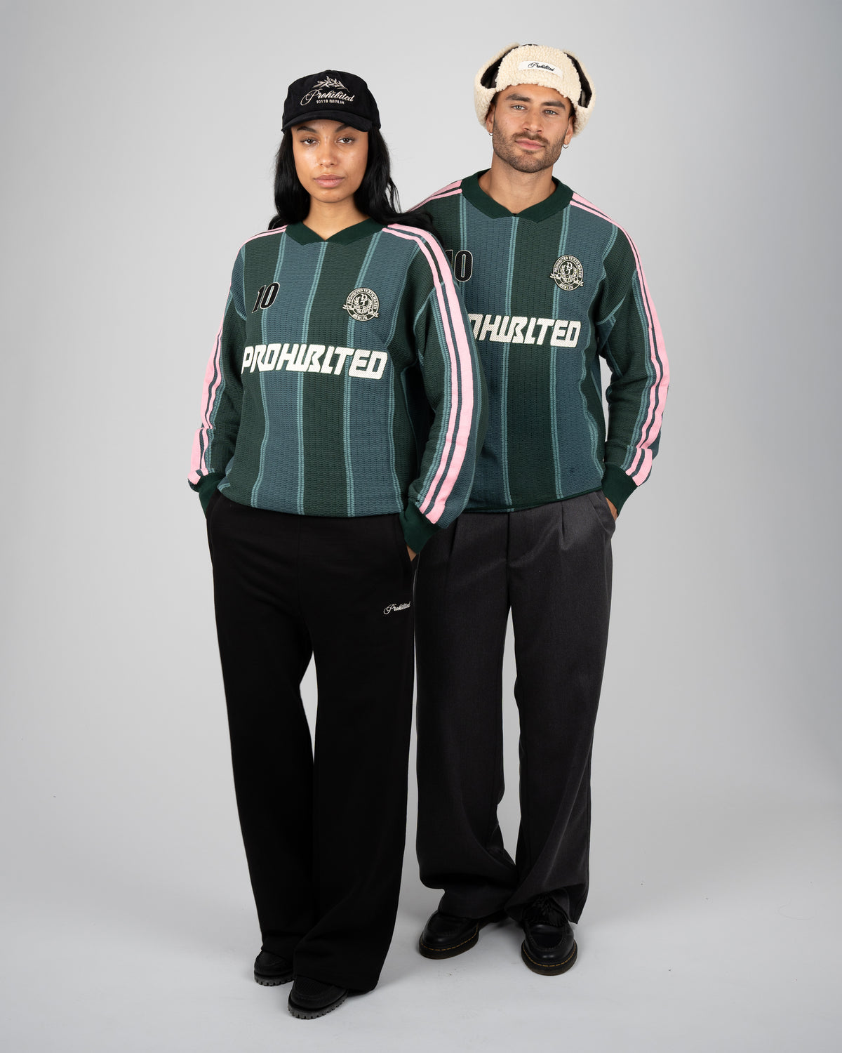 Prohibited Striped Team Knit Trikot Green