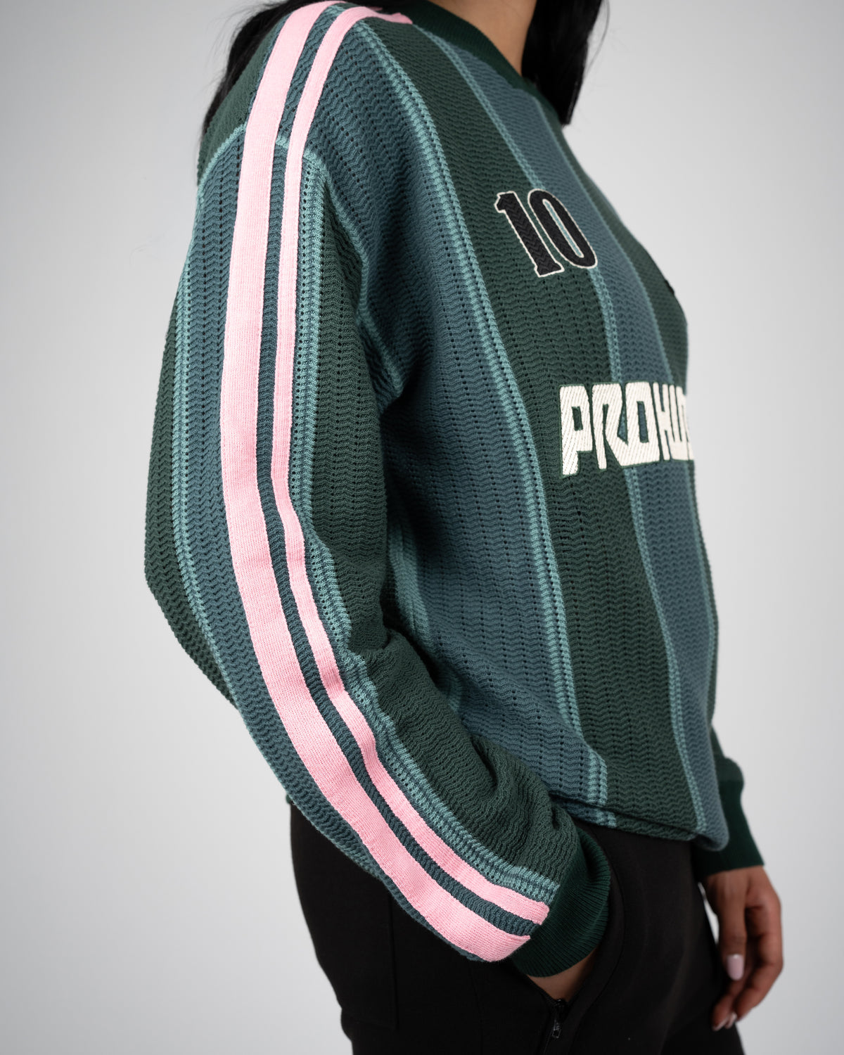 Prohibited Striped Team Knit Trikot Green