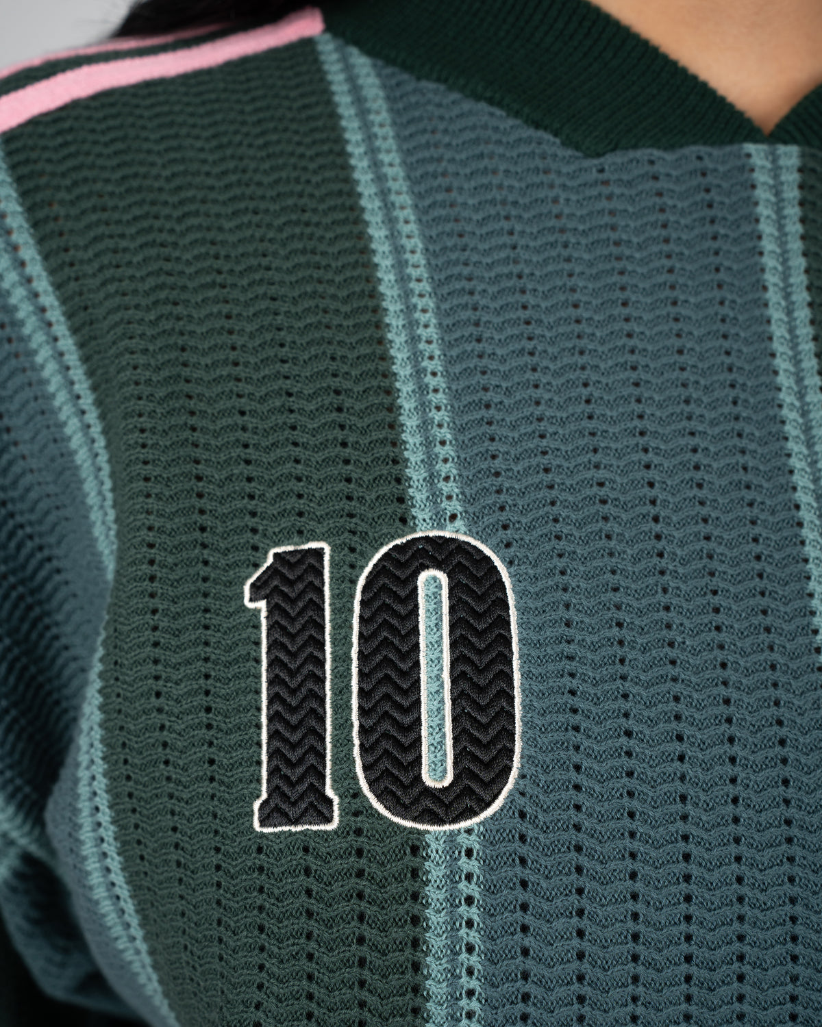 Prohibited Striped Team Knit Trikot Green