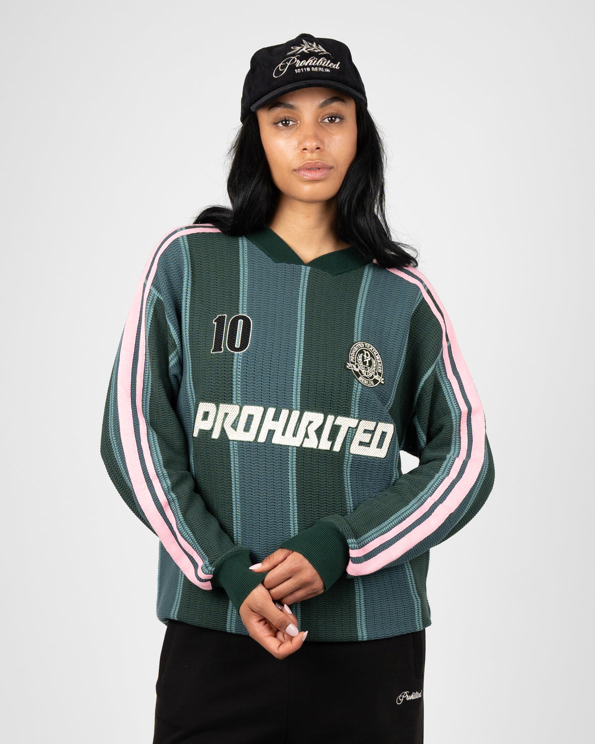 Prohibited Striped Team Knit Trikot Green