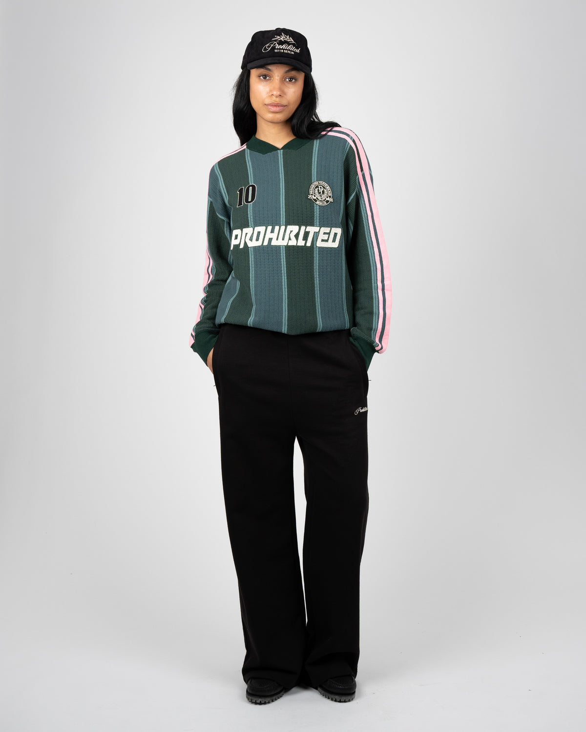 Prohibited Striped Team Knit Trikot Green
