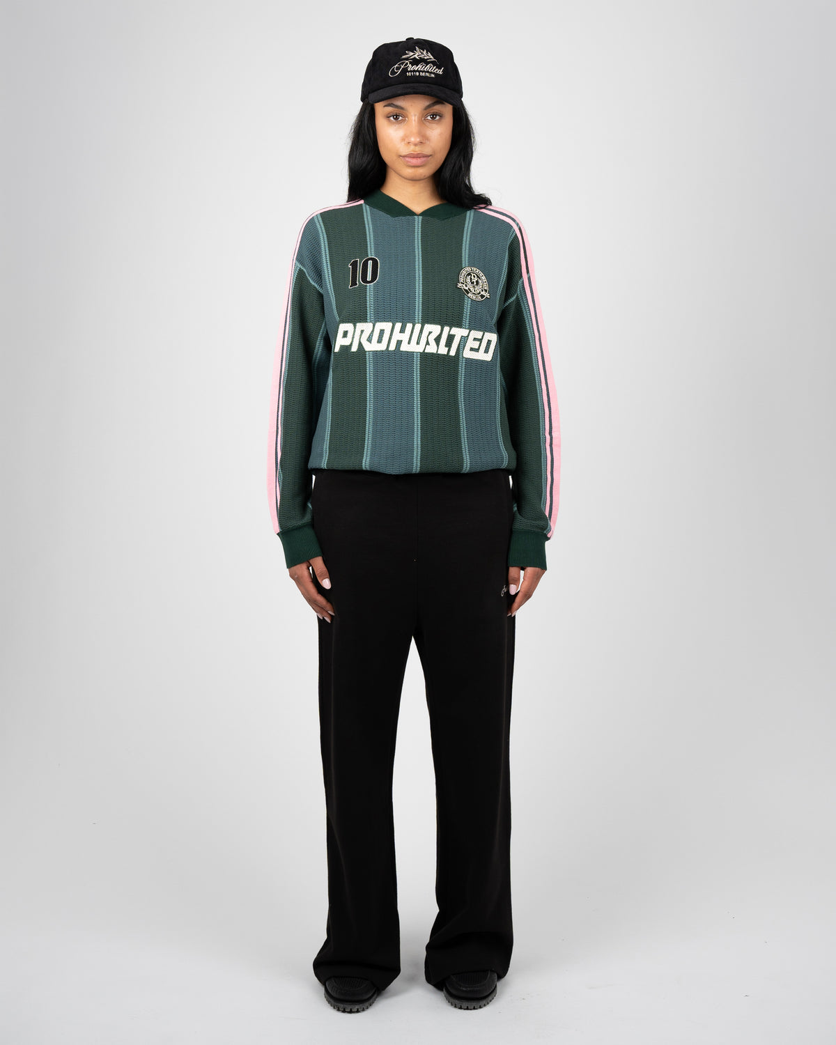 Prohibited Striped Team Knit Trikot Green