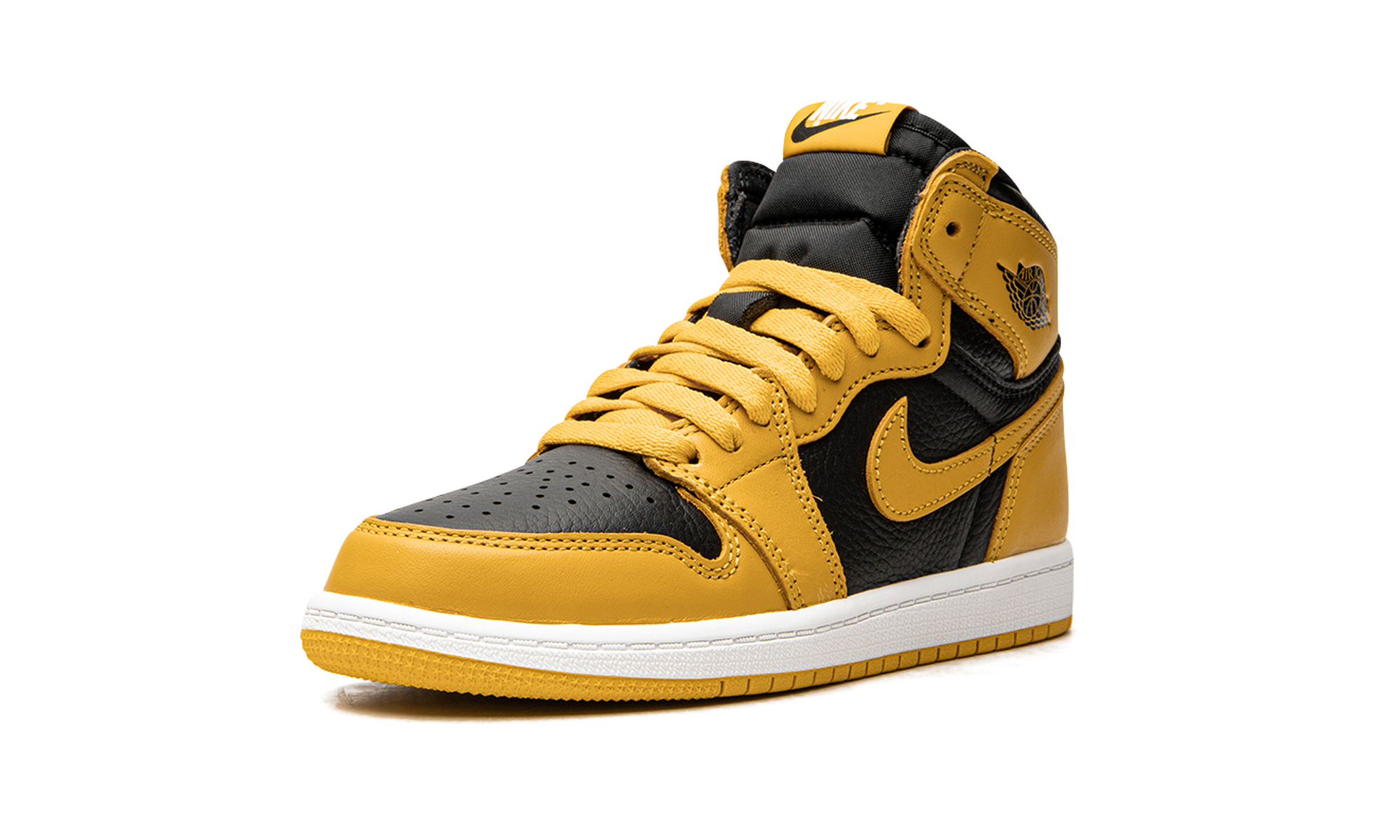 jordan 1 retro high og pollen ps+AQ2664-701+left diagnol single view