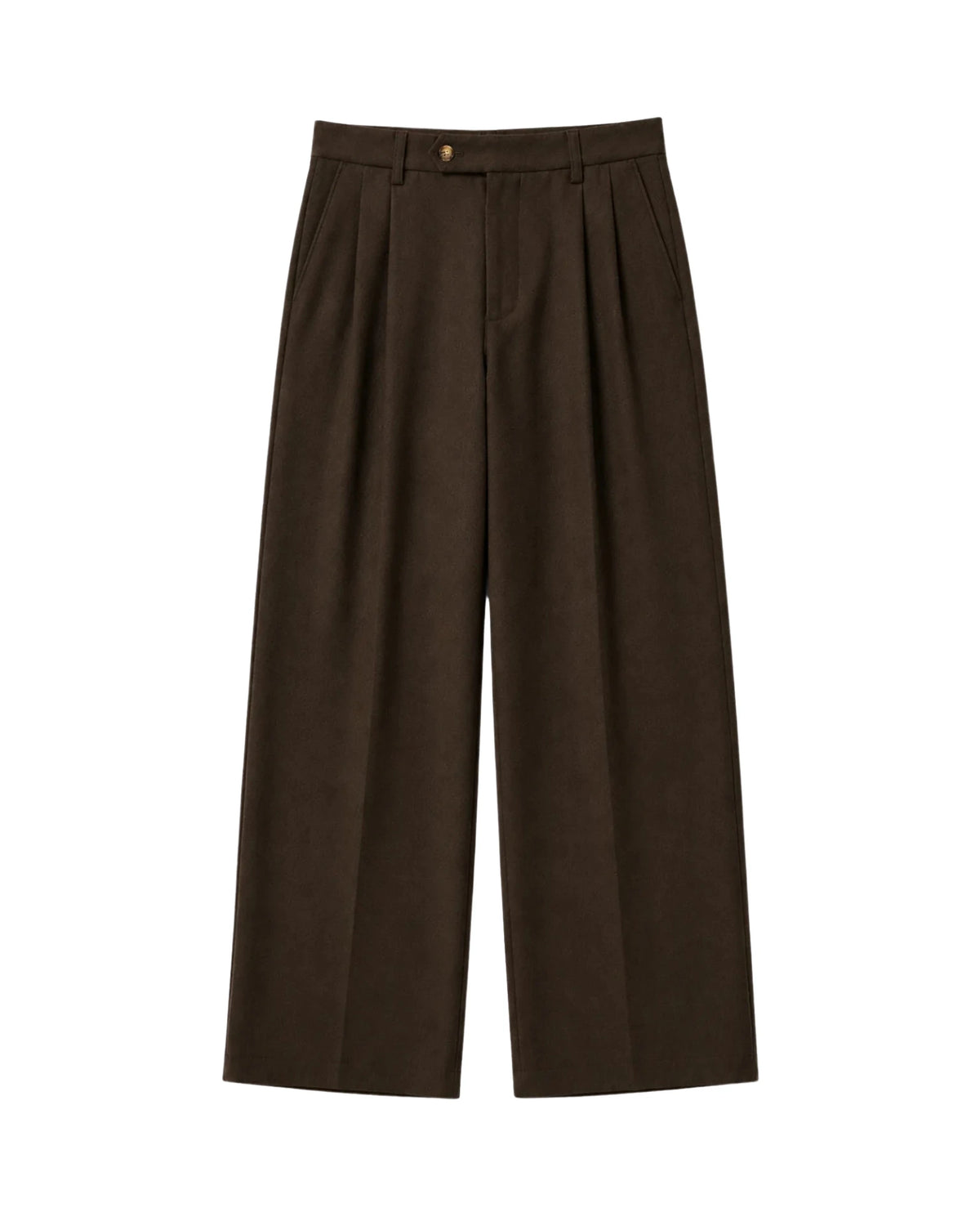 Prohibited Revival Pleated Pants in bruin, productfoto voorkant