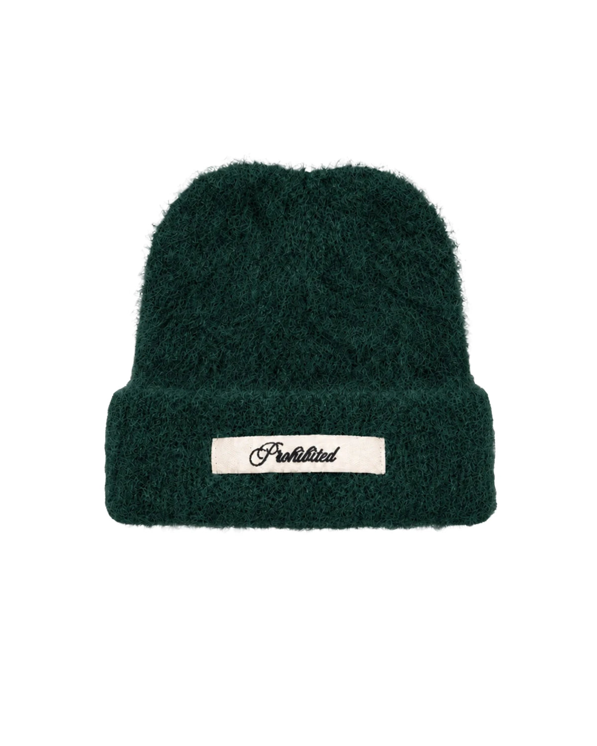 Prohibited Season Knit Beanie in groen, productfoto voorkant