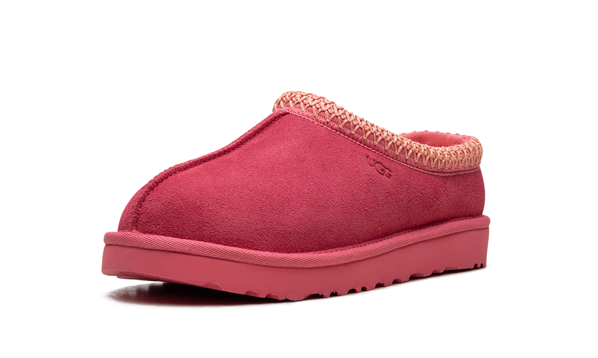 ugg tasman slipper pink glow women s+5955-PGW+left diagnol single view