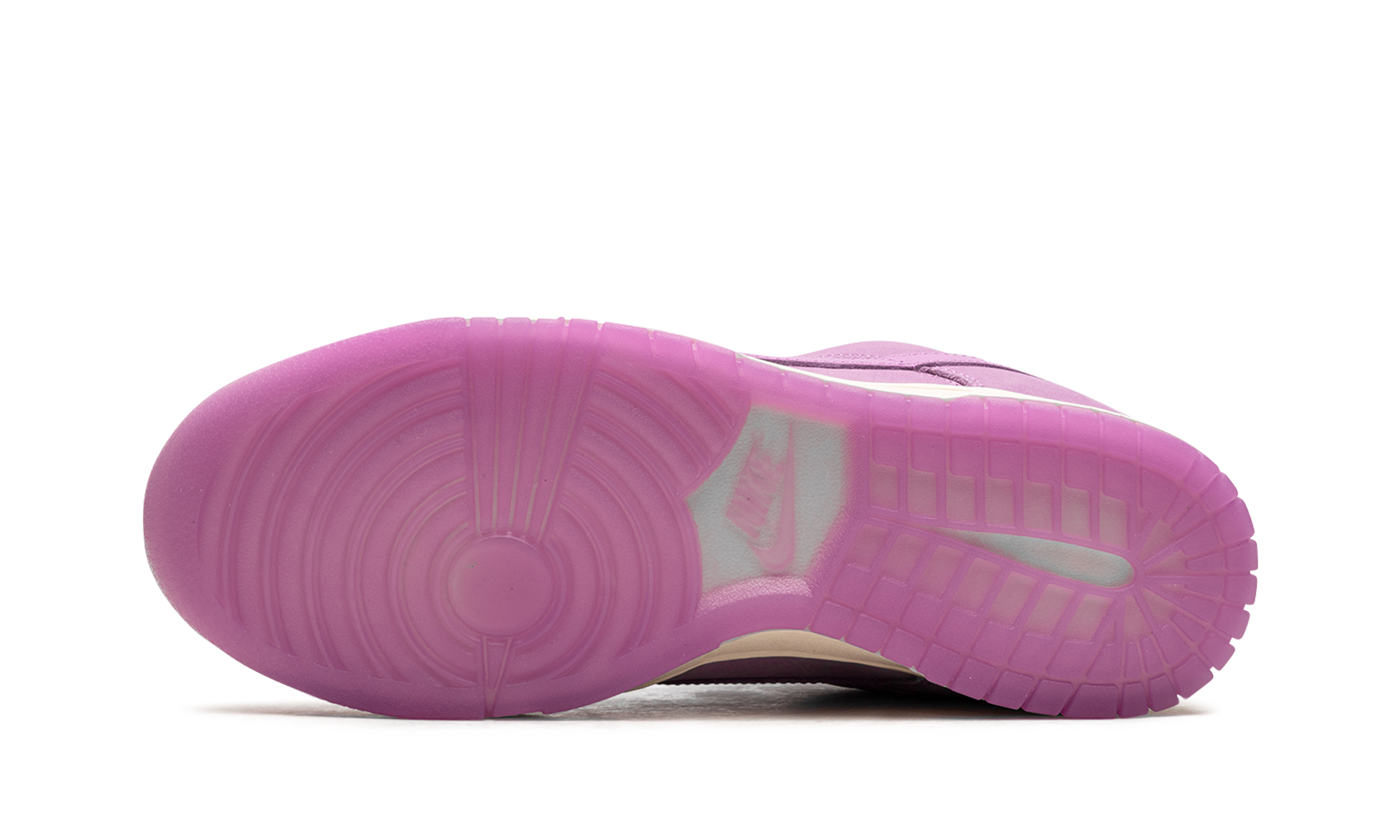 nike dunk low prm mf rush fuchsia women s+DV7415-500+bottom view