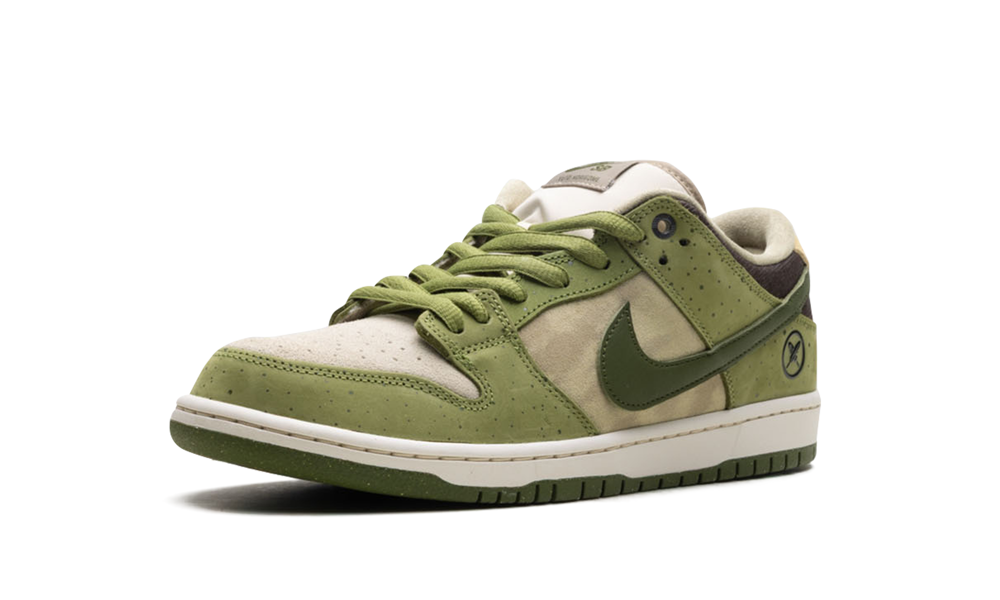 nike sb dunk low yuto horigome matcha+HF8022-300+left diagnol single view