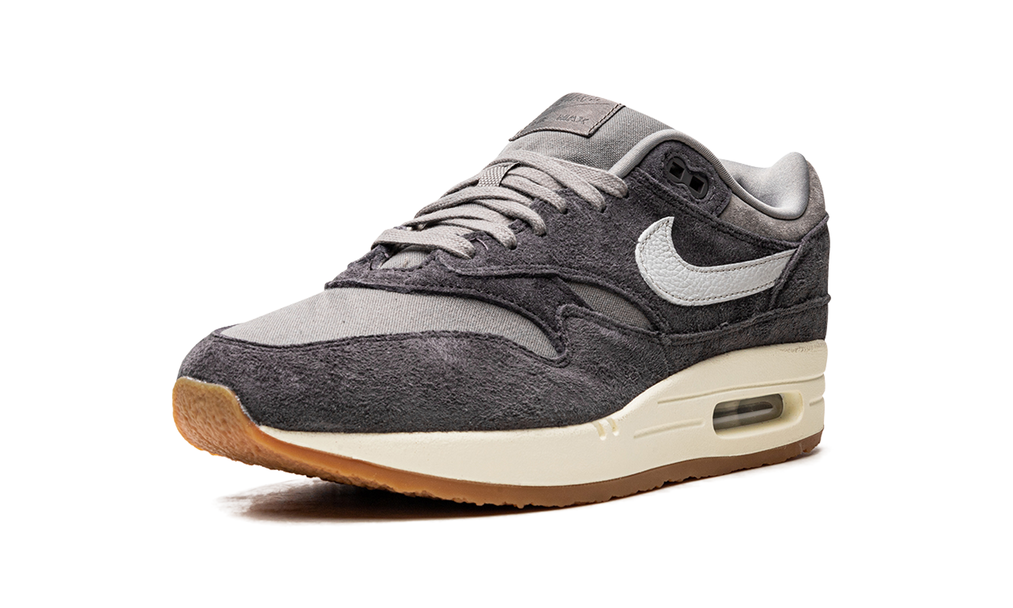 nike air max 1 crepe soft grey+FD5088-001+left diagnol single view