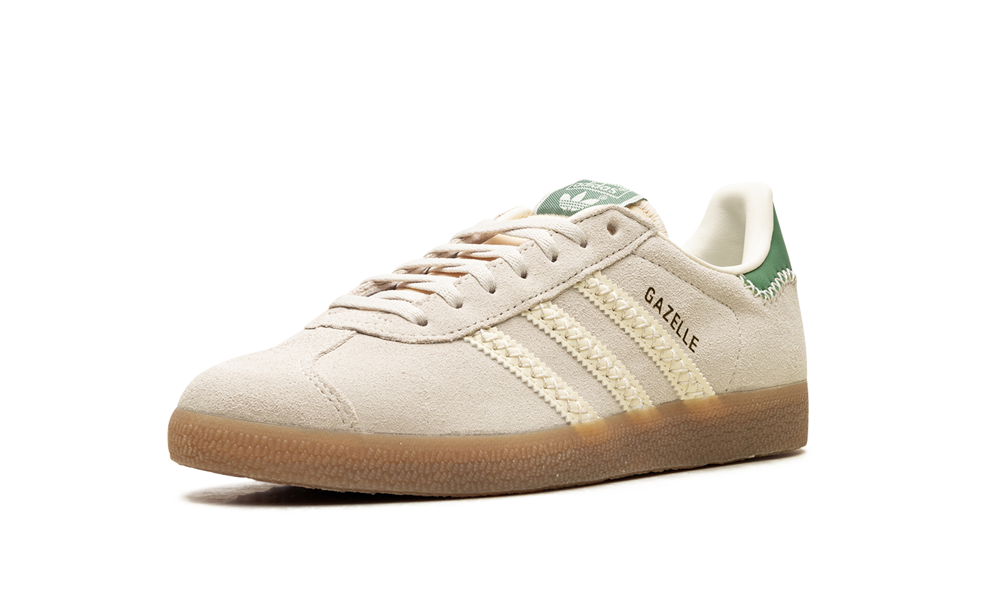 adidas gazelle alumina preloved green+IE3691+left diagnol single view