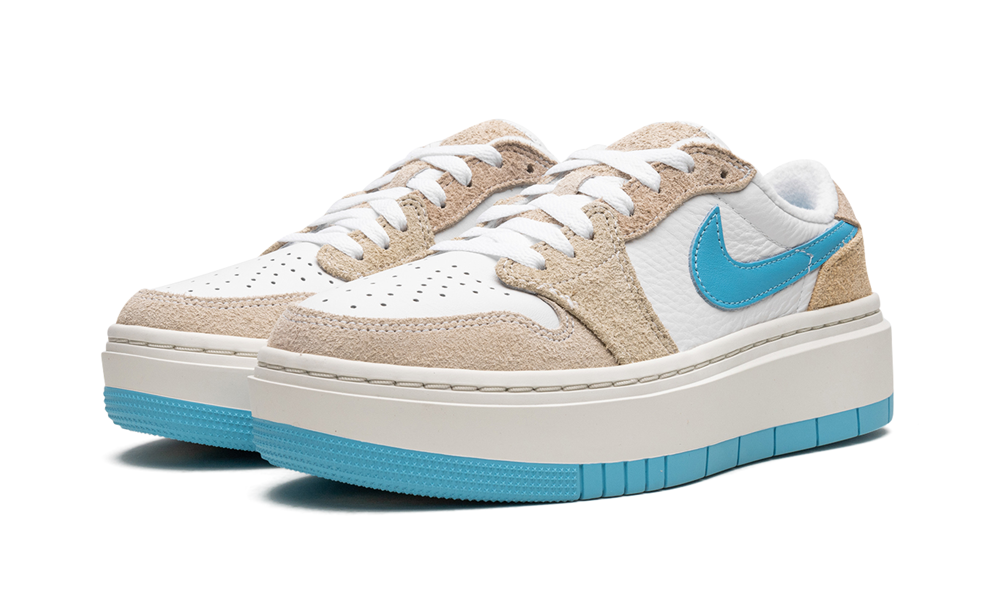 jordan 1 elevate low se salt lake city women s+FD1028-100+diagnol left view