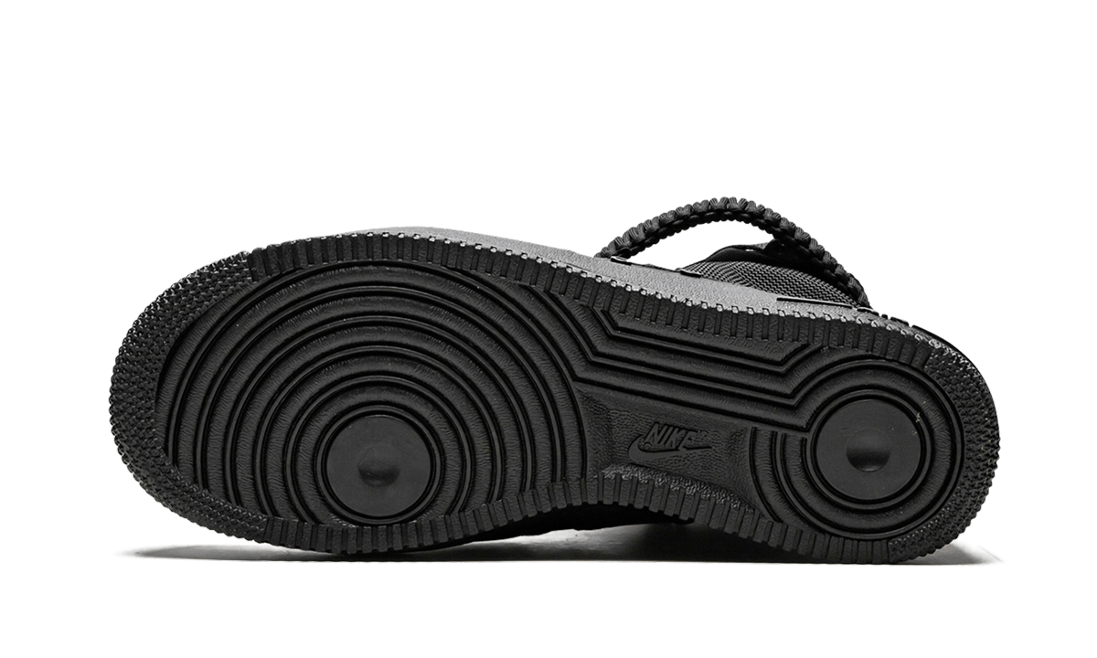 nike sf air force 1 high triple black women s+857872-002+bottom view